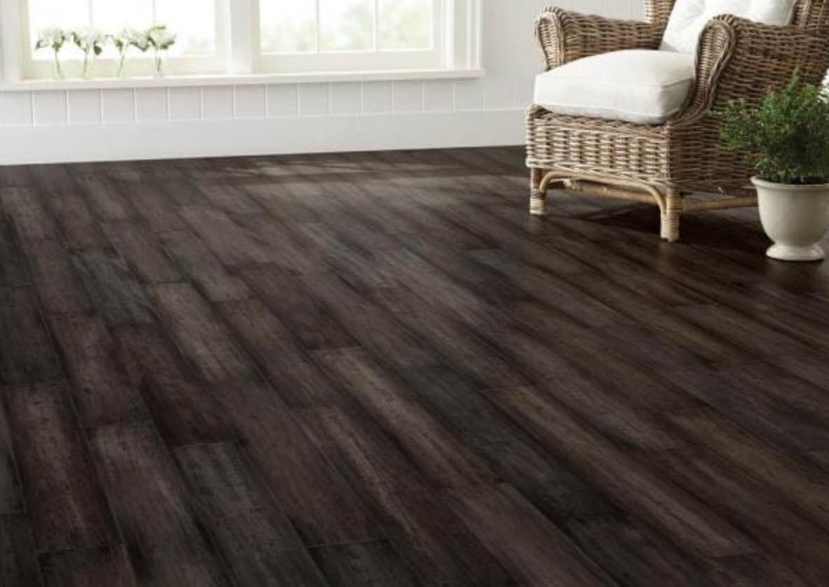Hand Scraped Strand Woven Tacoma 3/8 in. T x 5-1/5 in. W x 36.02 in. L Click Lock Bamboo Flooring (26.001 sq. ft. /case), Gray, 1 boxes, 26. square feet total, bid per square feet