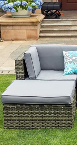 HITAHOME dark brown patio furniture chair 