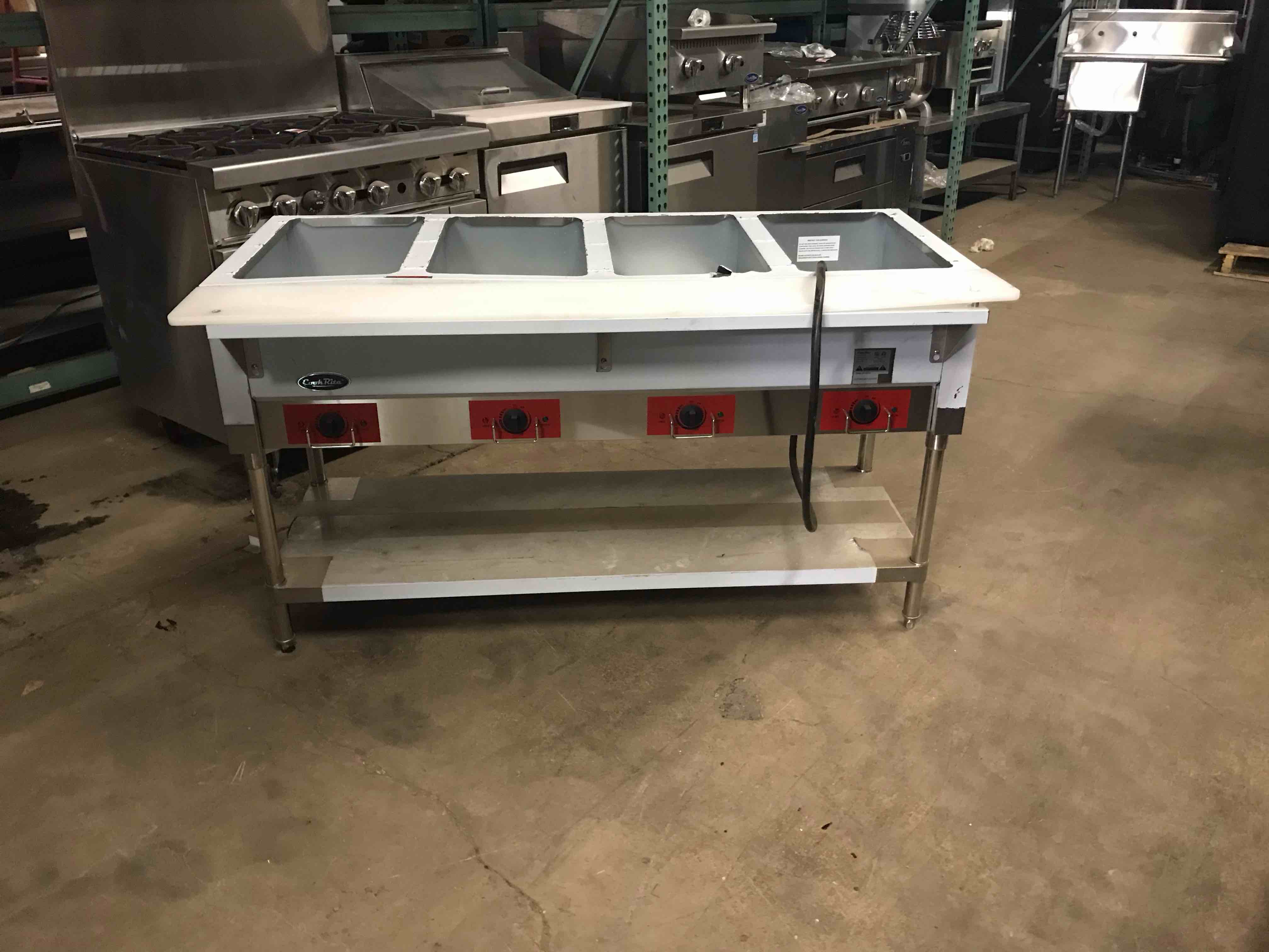 CookRite Electric 4 Bay Steam Table