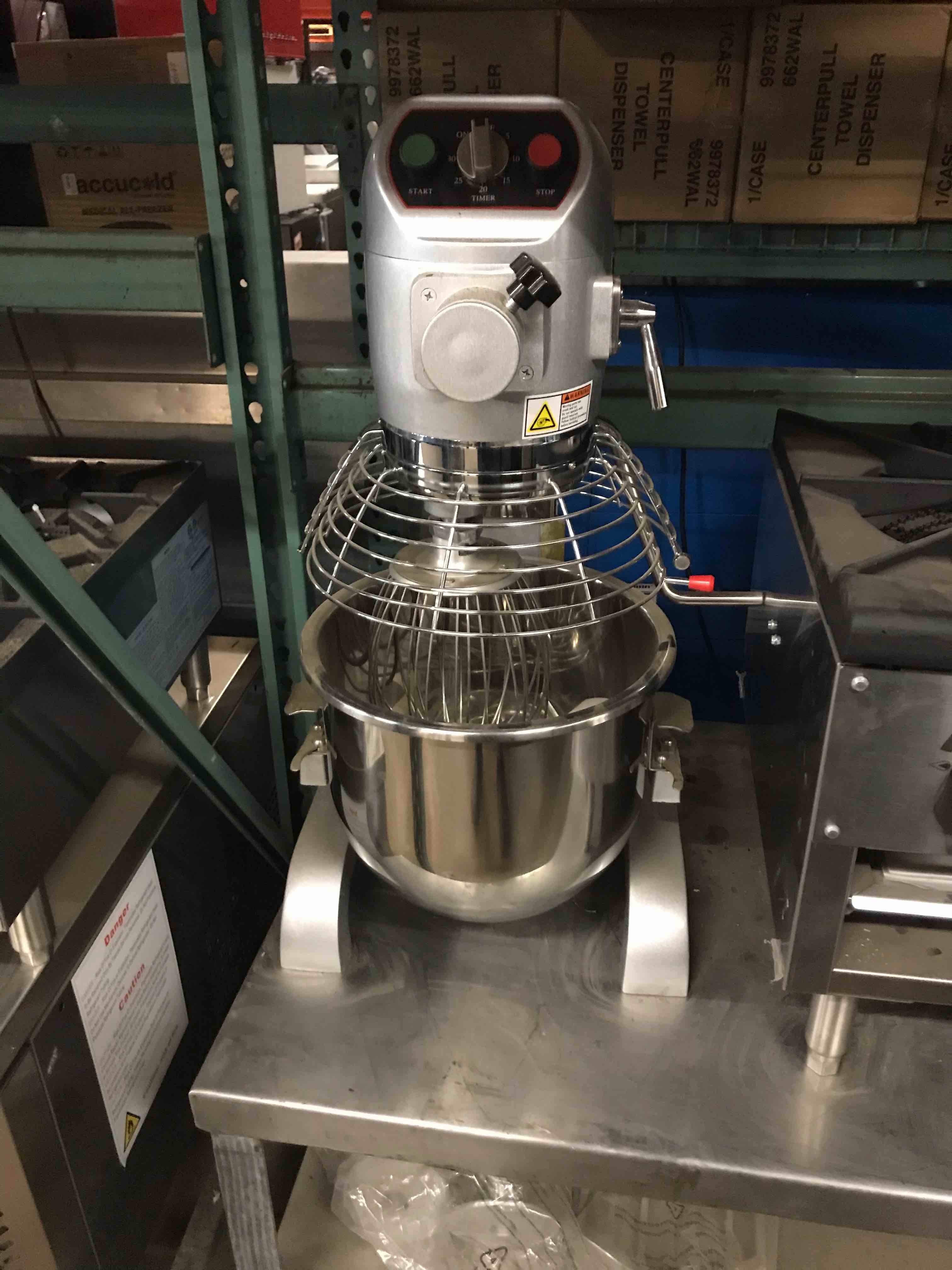 Atosa 20 QT Mixer with Whisk Paddle & 2 Dough Hooks