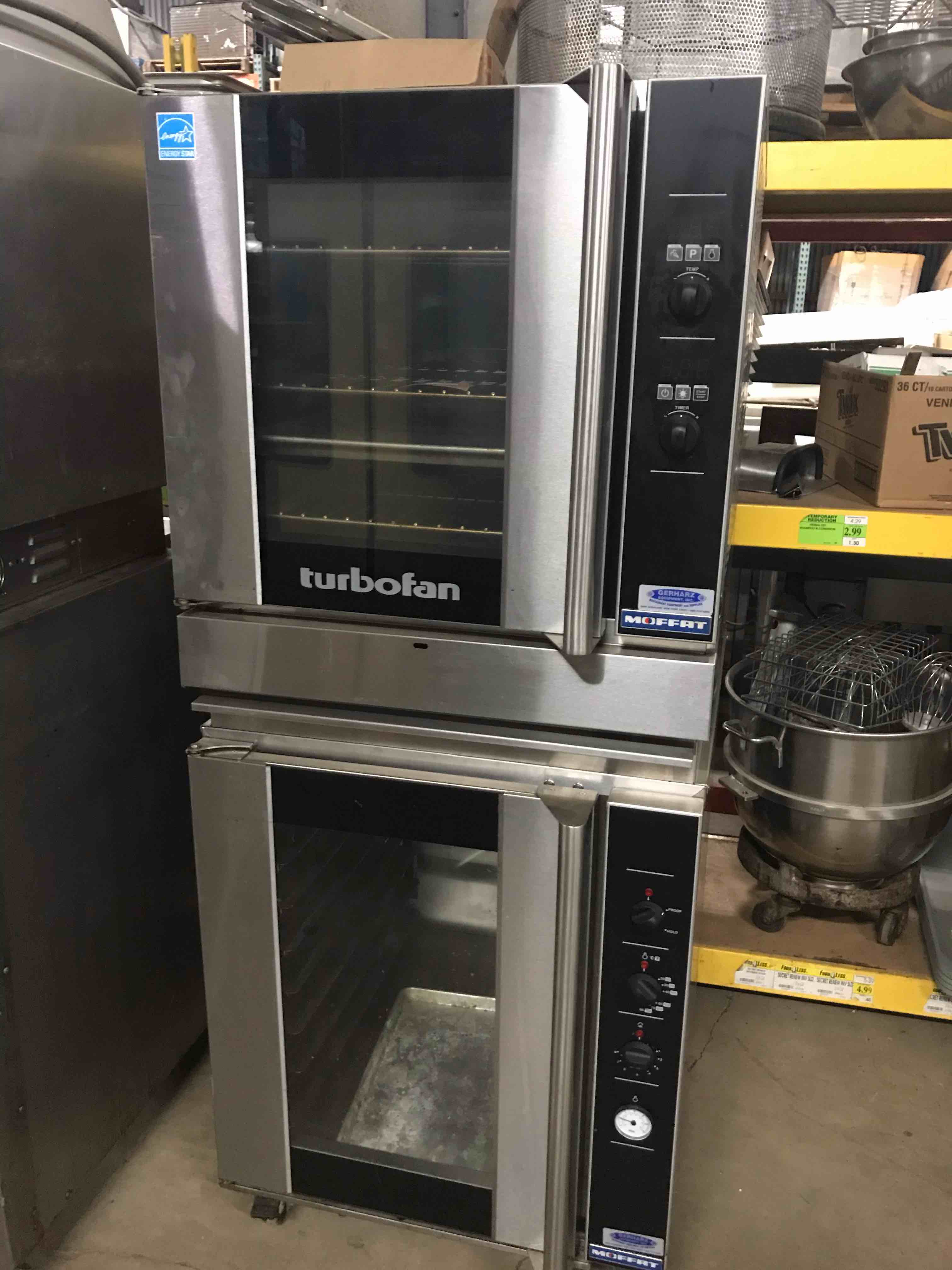 Turbofan Moffat Natural Gas Convection Oven with Lower Proofer
