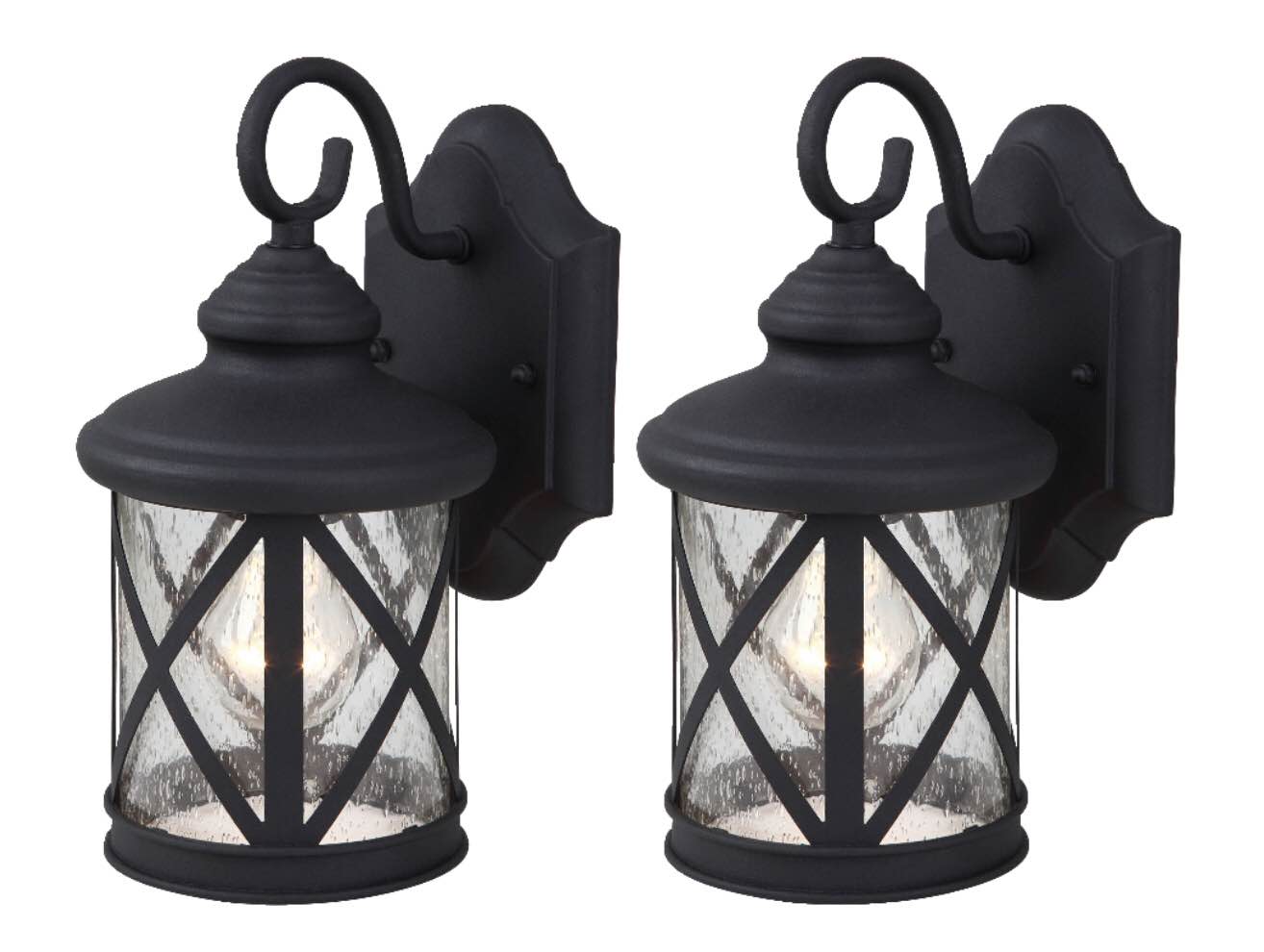 NOMA Crossed Glass Downlights, 2-pk