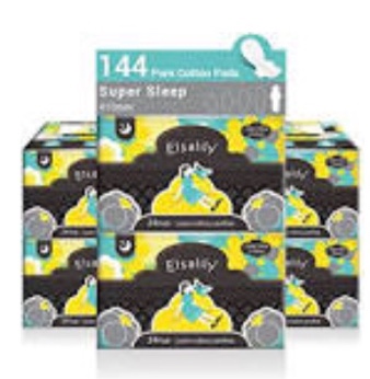 Elsalily Pure Cotton Pads 24 pcs x 6 Box, 410mm 