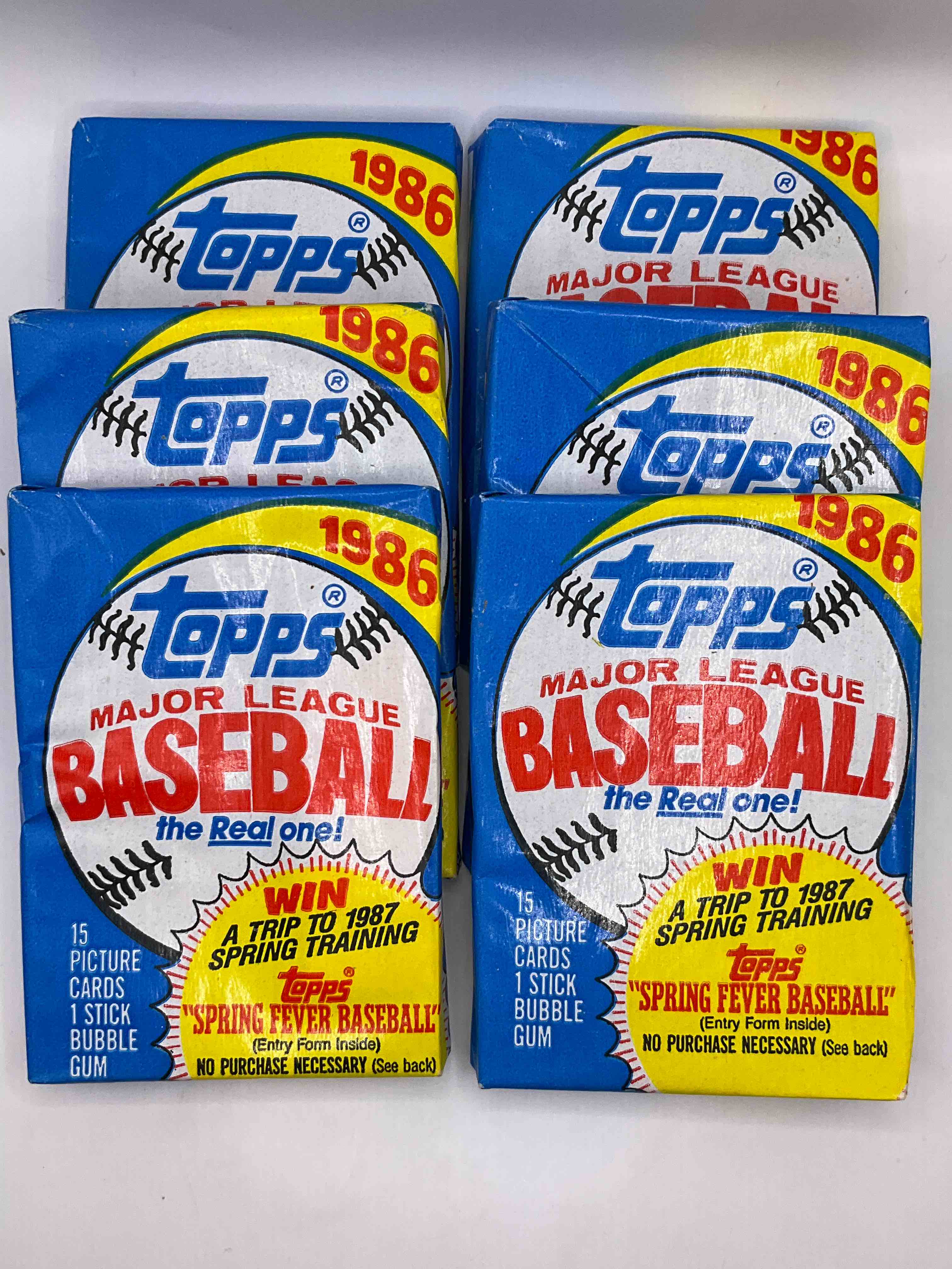 1986 Topps Baseball Unopened Wax Packs Direct From Original Sealed Case! Search For Pete Rose Rookie Card & Other Valuable 80s Stars!