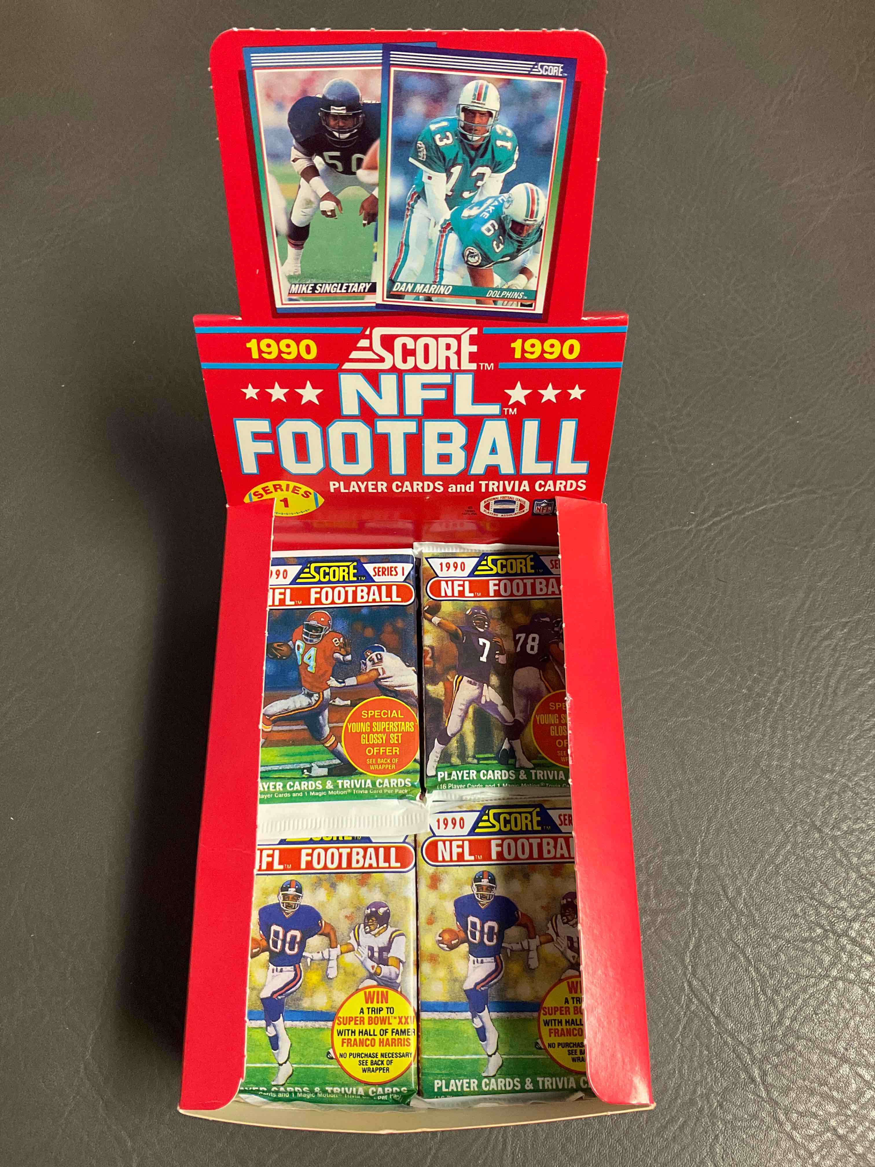 1990 Score Series One Football Unopened Packs! Direct From Original Box! Search For Barry Sanders, Jerry Rice, Joe Montana & Other 80’s Stars!