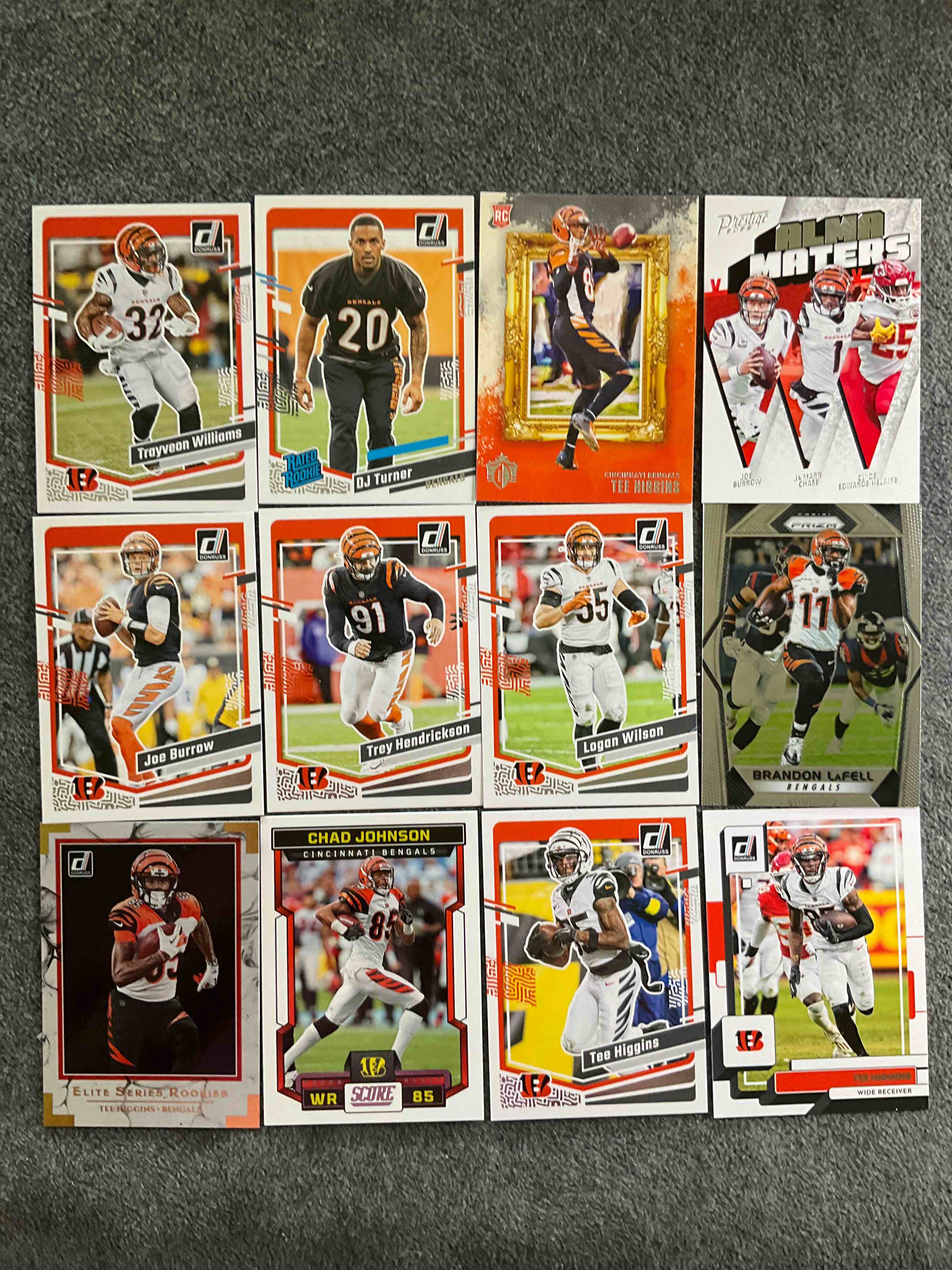 Who Dey! Bengals Fans Dream Bundle! Prizm, Donruss and So Many More! Tee Higgins Rookies!