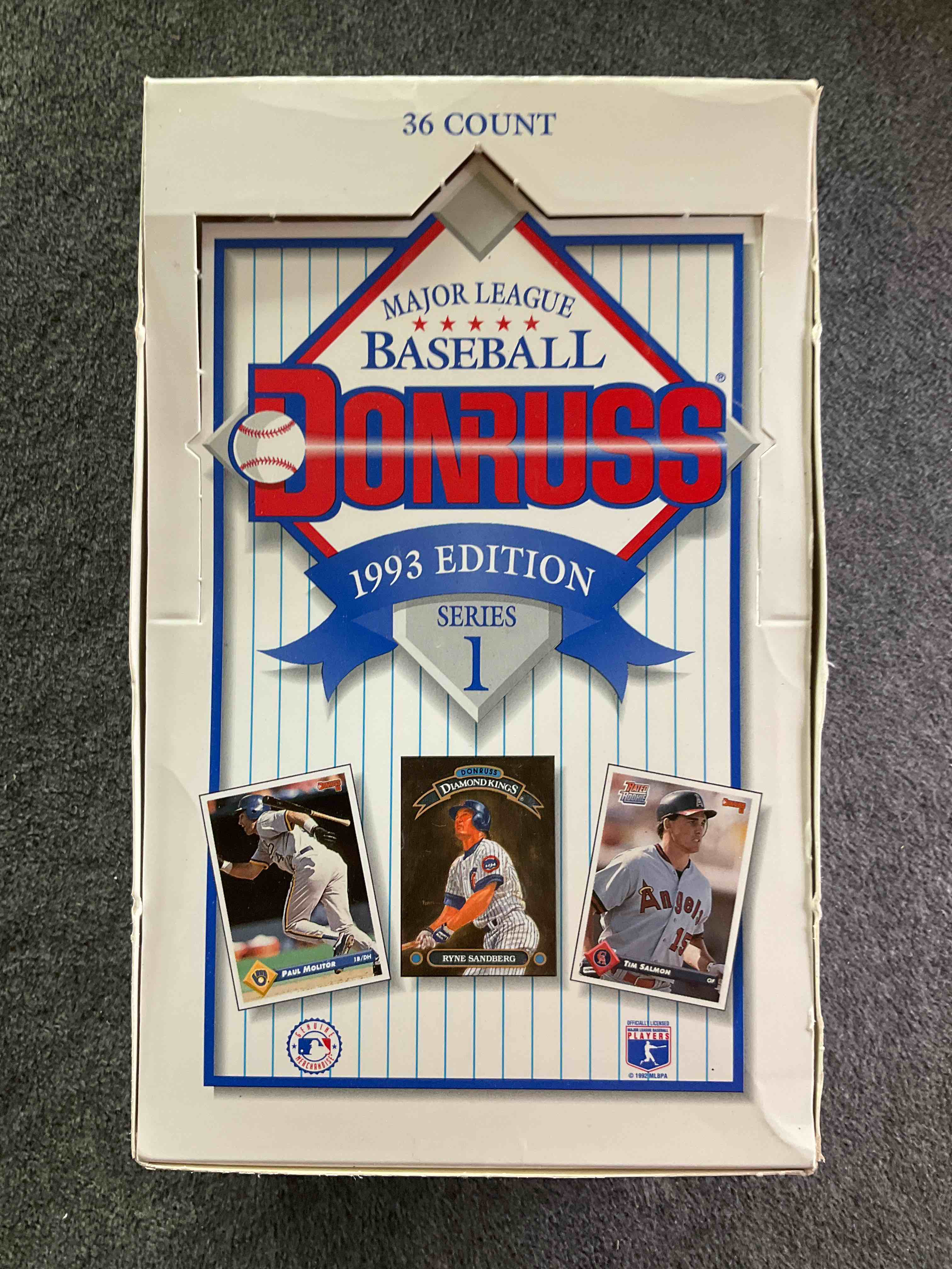 Great Year! 1993 Donruss Baseball Series One Unopened Packs, Direct From Original Sealed Retail Case! Search For Valuable Rated Rookie Cards From Chipper Jones (PSA 10 $150+) & Mike Piazza, Early Ken Griffey Jr. & So Much More!
