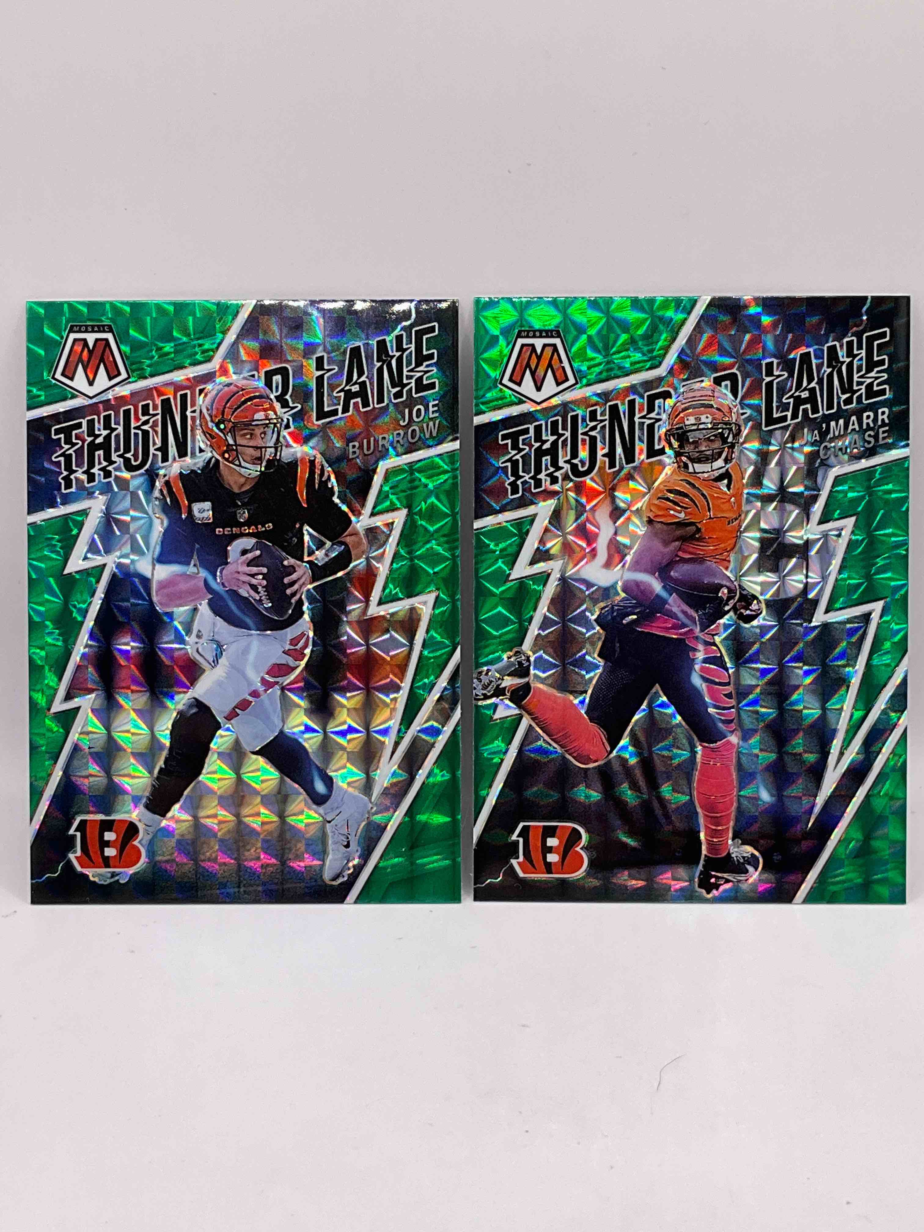 BOOM! CRASH! Thunder Lane Edition Bengals Brothers Matching Set! Joe Burrow & Ja’marr Chase! Incredible and Hard To Collect!