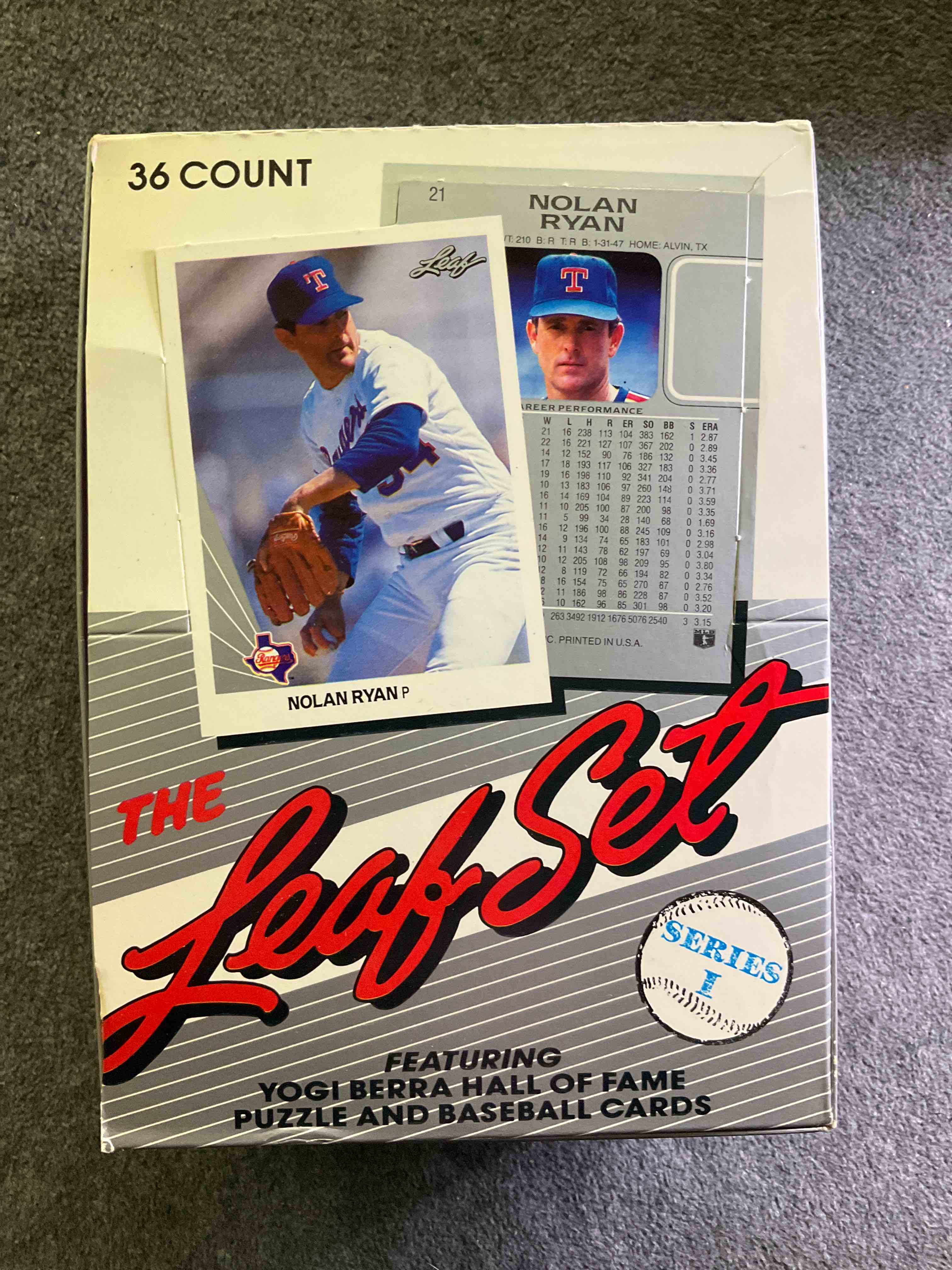Whoah! Vintage Baseball Fans! Rare 1990 Leaf Baseball Series One Unopened Wax Pack, Direct From Original Sealed Retail Case! These Cards Are Rare & Loaded With Valuable Rookies Such As "The Big Hurt" Frank Thomas (PSA 10 $200+ Sammy Sosa & Larry Walker! They Are Also The First Edition Of Premium, Higher Quality Cards Donruss Made For Baseball. Very Hard To Find!