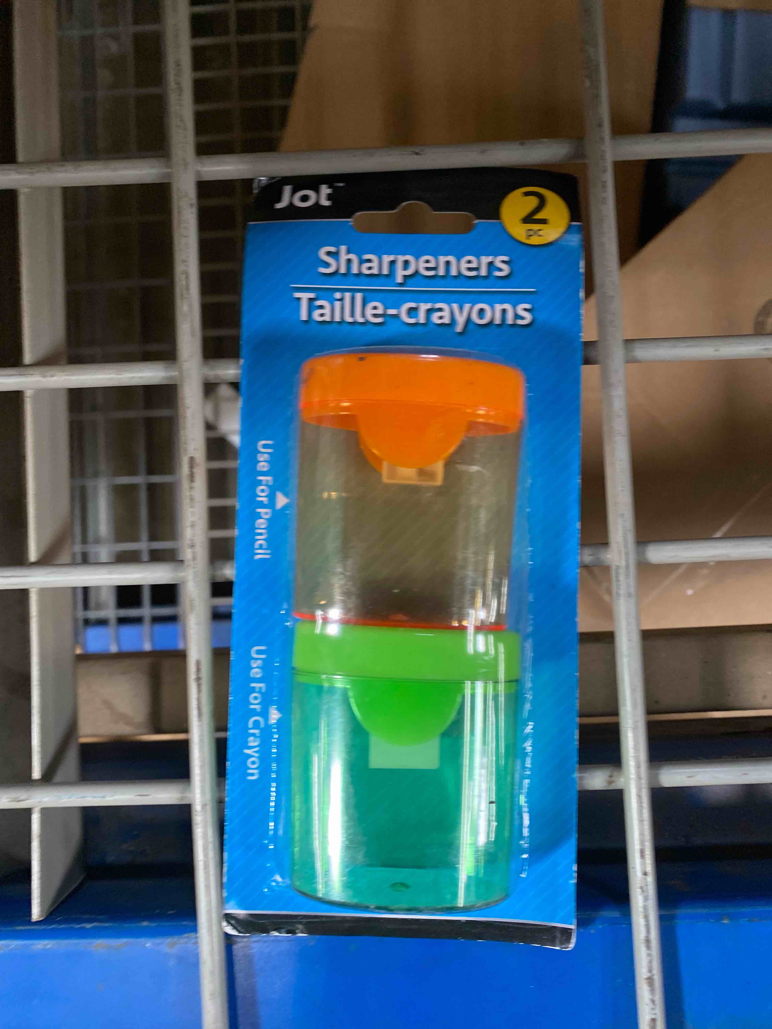 2 Pack Colorful Pencil Sharpeners School Office Crafts Classroom Homeschool