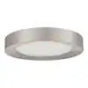 Home Decorators Collection Calloway 11 in. Brushed Nickel Integrated LED 5CCT Flush Mount