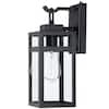 Pia Ricco 1 Light Black Dusk to Dawn Outdoor Light Fixtures Wall Mount