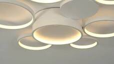 31-89-in-7-Light-White-Modern-Ring-Geometric-Design-Dimmable-Selectable-LED-Flush-Mount-Ceiling-Light-with-Remote