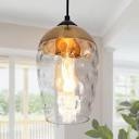 1-Light-Brass-Plated-Mini-Pendant-Light-Water-Glass-Pendant-Hanging-Light-Black-Modern-Farmhouse-Chandelier