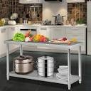 VEVOR-Stainless-Steel-Prep-Table-60-x-24-x-34-in-Metal-Worktable-with-Adjustable-Undershelf