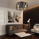 18-in-Indoor-Black-Retro-Caged-Industrial-Style-Enclosed-Ceiling-Fan-with-Light-Kit-and-Remote-Control