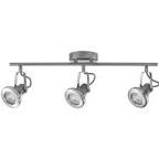 Hampton Bay 2 ft. 3-Light Brushed Steel LED Track Lighting Kit