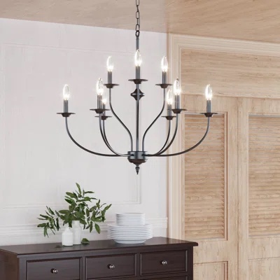 Maroneia 9 - Light Candle Style Classic / Traditional Chandelier