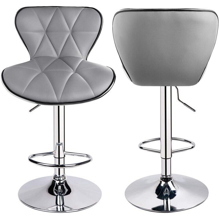 Anjolee 32.5'' Swivel Adjustable Kitchen Bar Stool