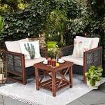 Krawczyk Rattan Seating Group with Cushions INCOMPLETE 