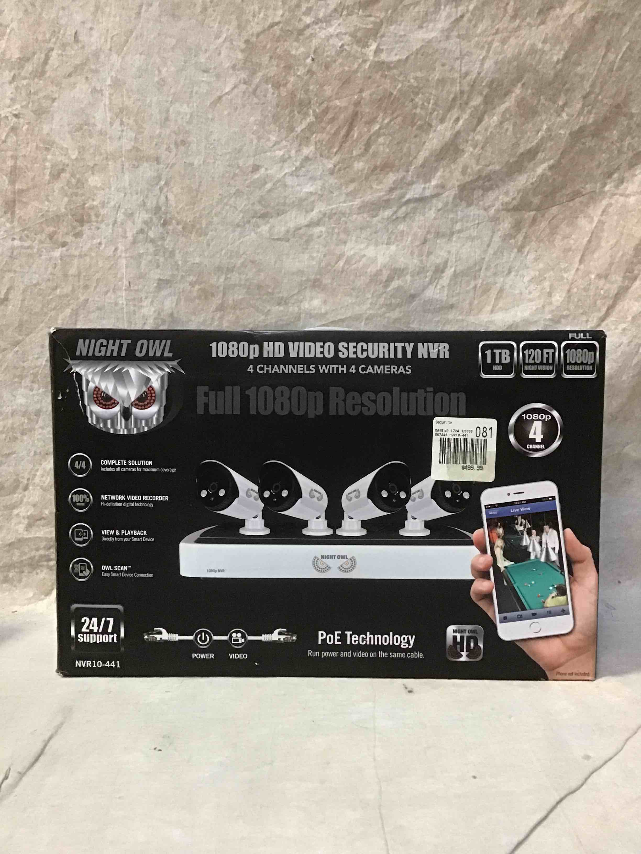 Night Owl 1080P 4 Channels Security NVR