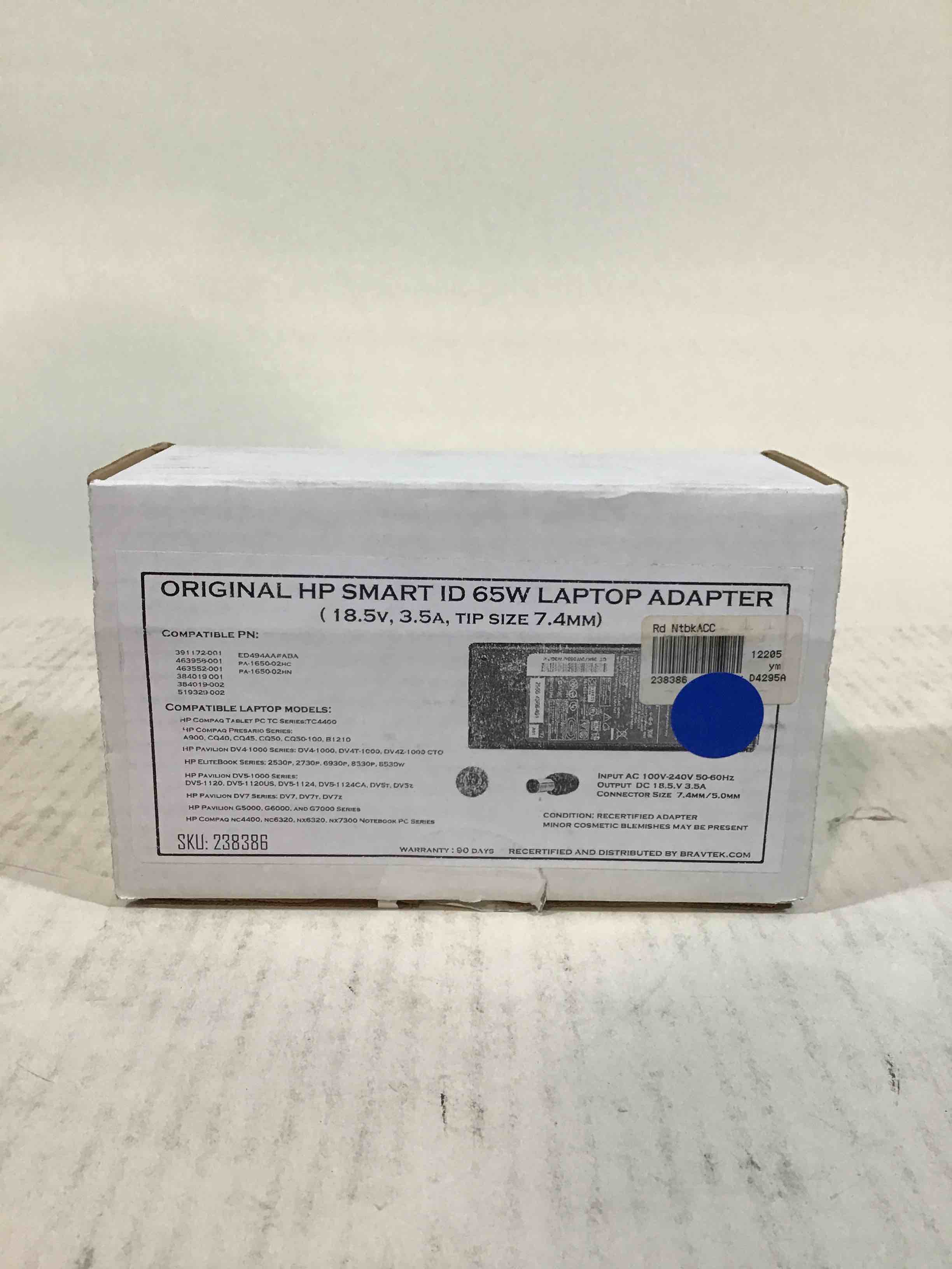Original HP Smart ID 65W Laptop Adapter 
