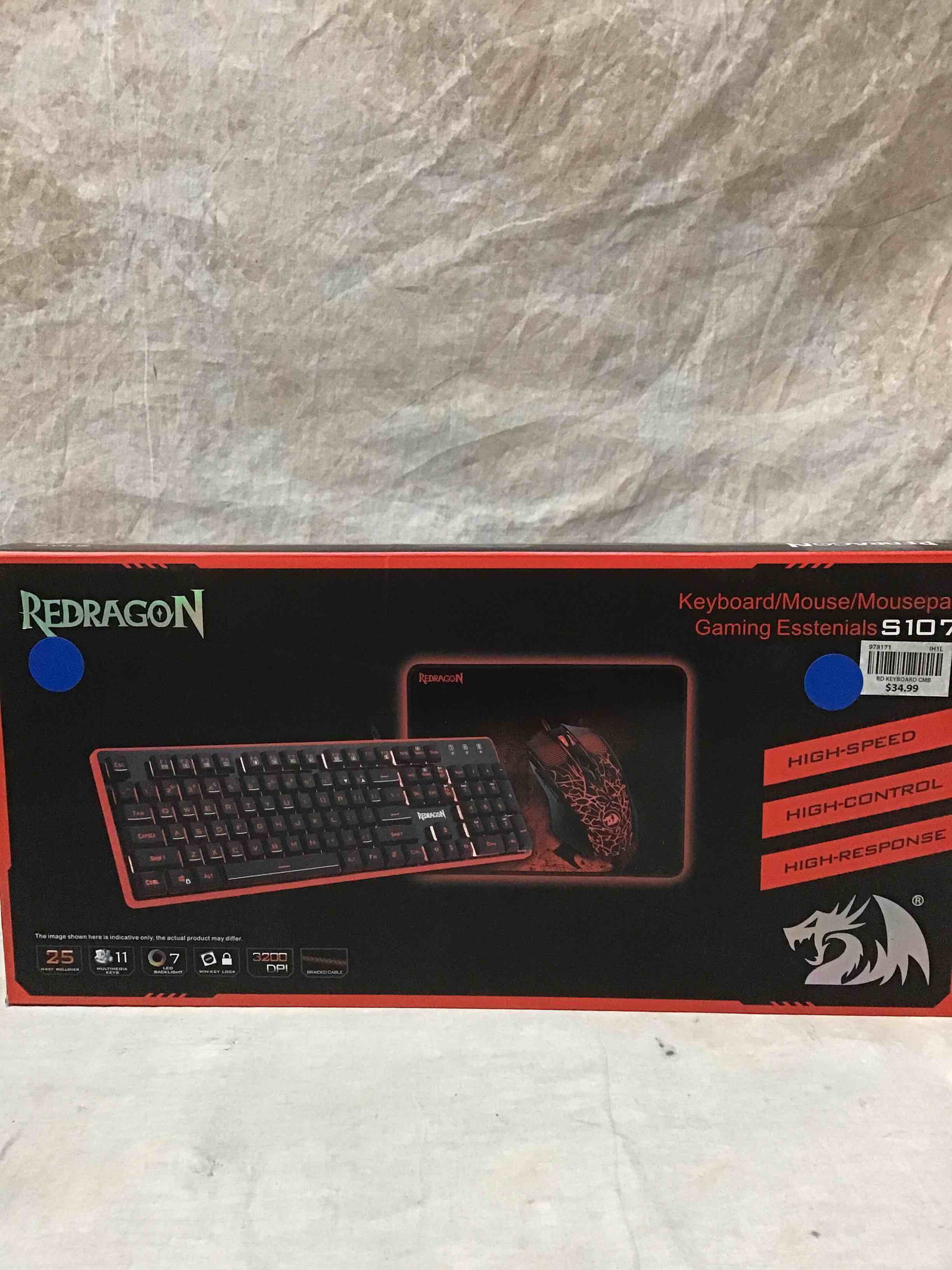 Redragon Keyboard & Mouse Gaming Essentials 