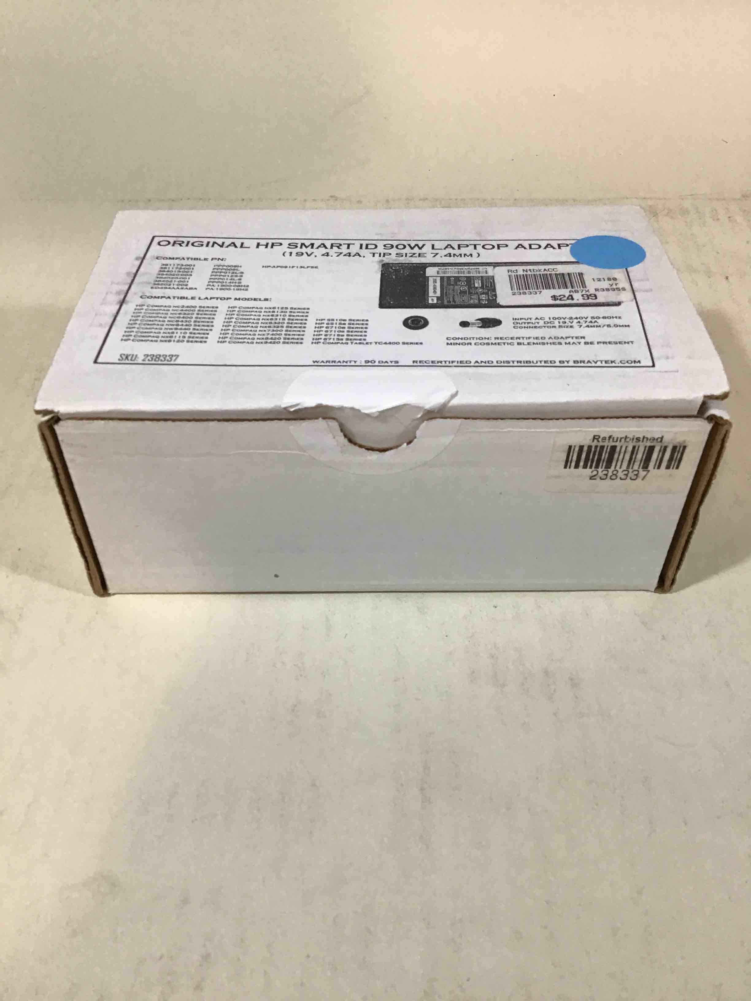 Original HP Smart ID 90w Laptop Adapter