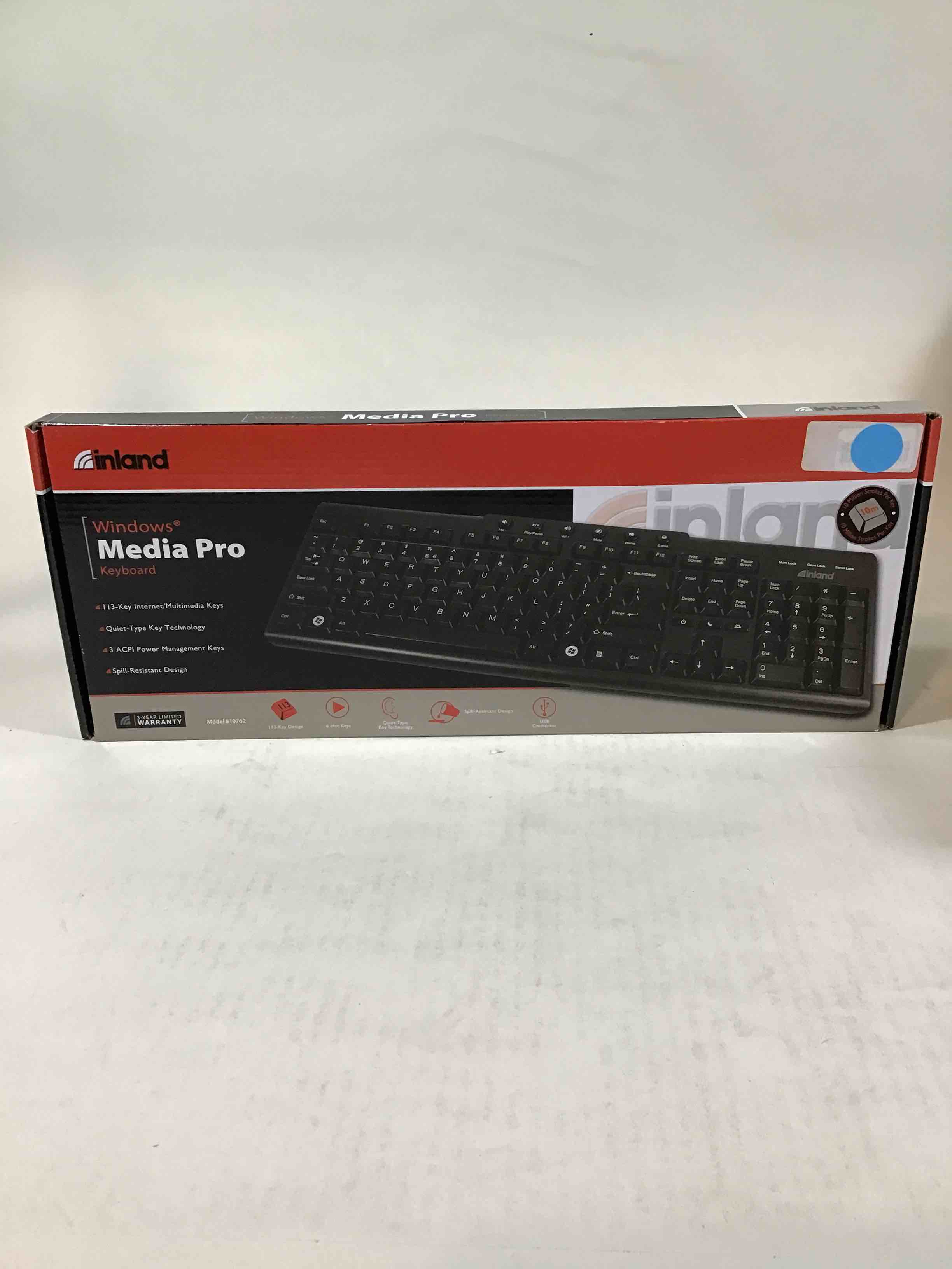inland Windows Media Pro Keyboard