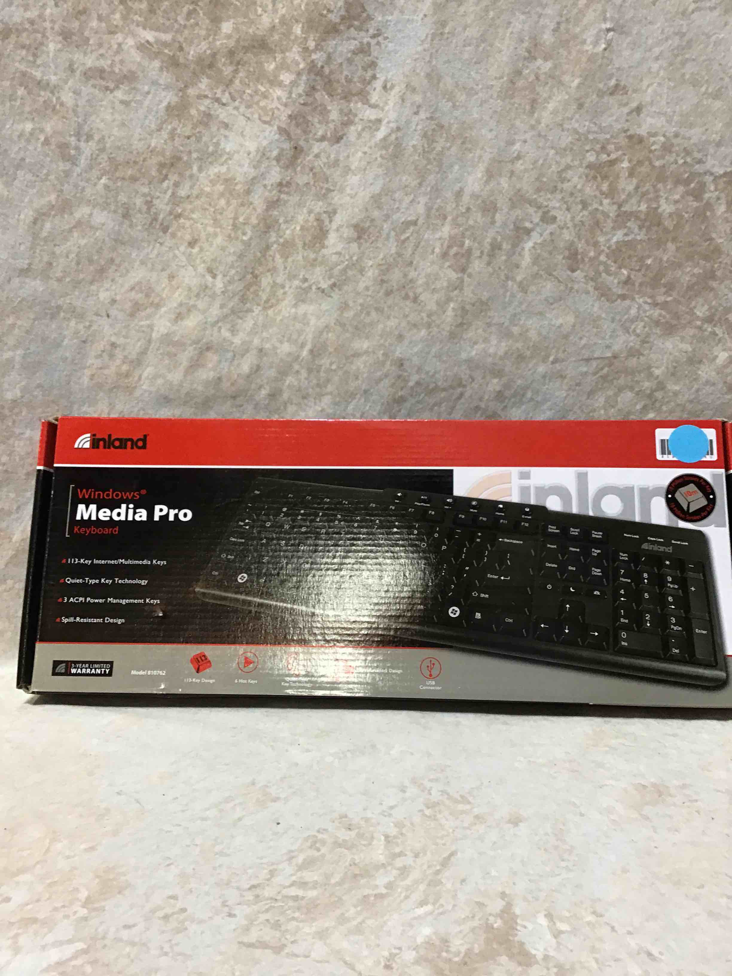 inland windows media pro keyboard 