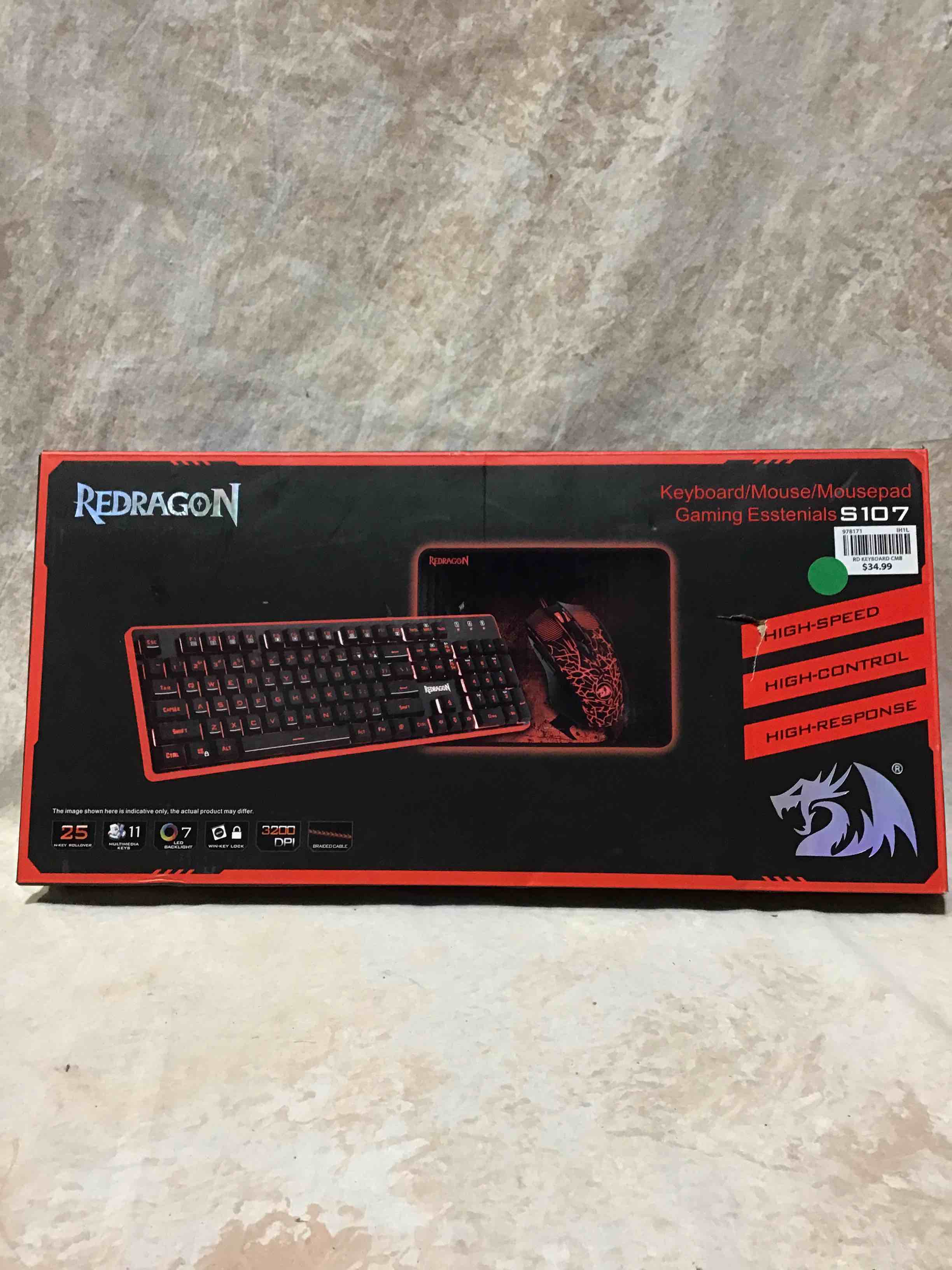 Redragon Keyboard/Mouse/Mousepad Combo 