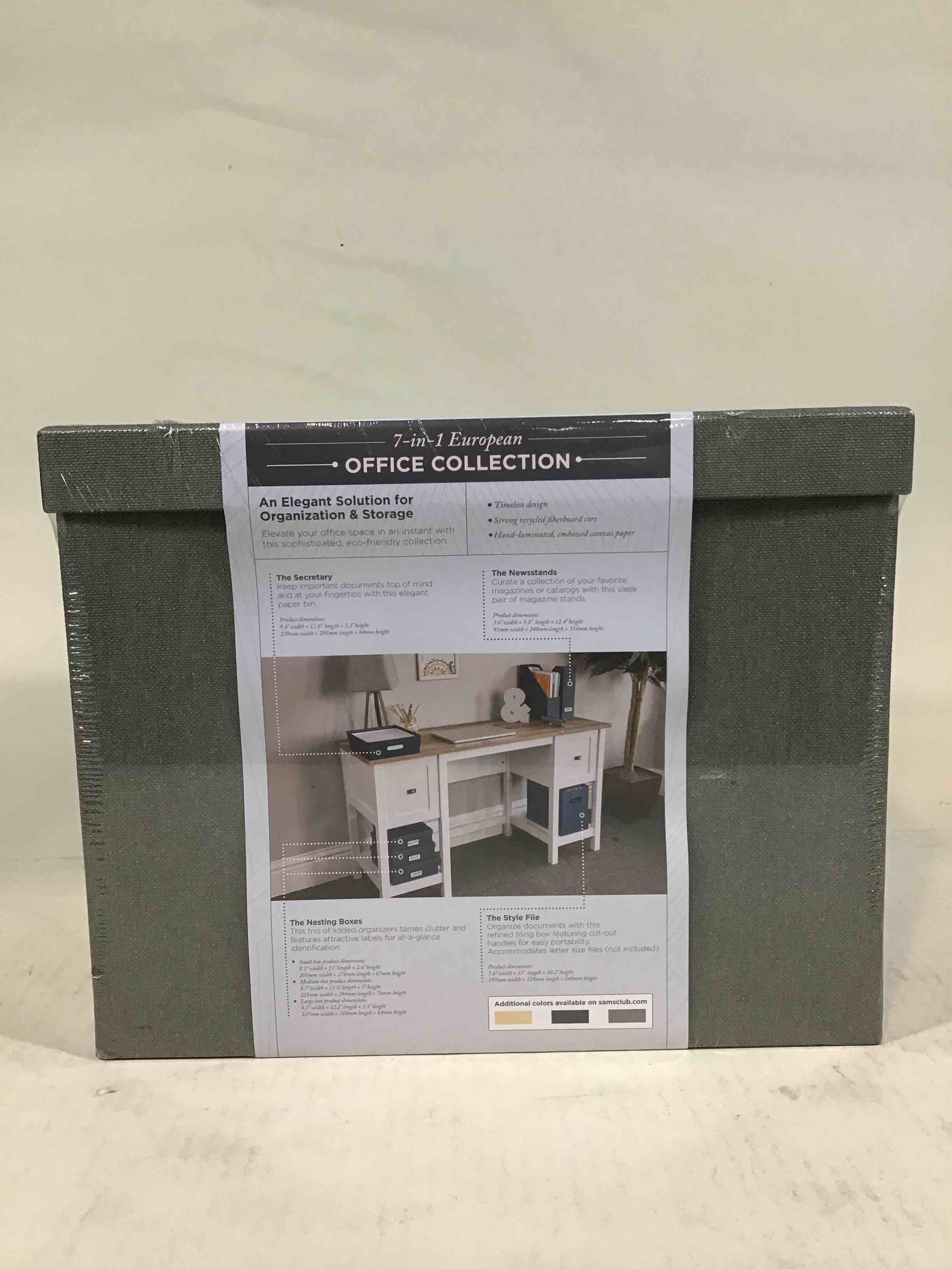 7-1 European Office Collection Bins