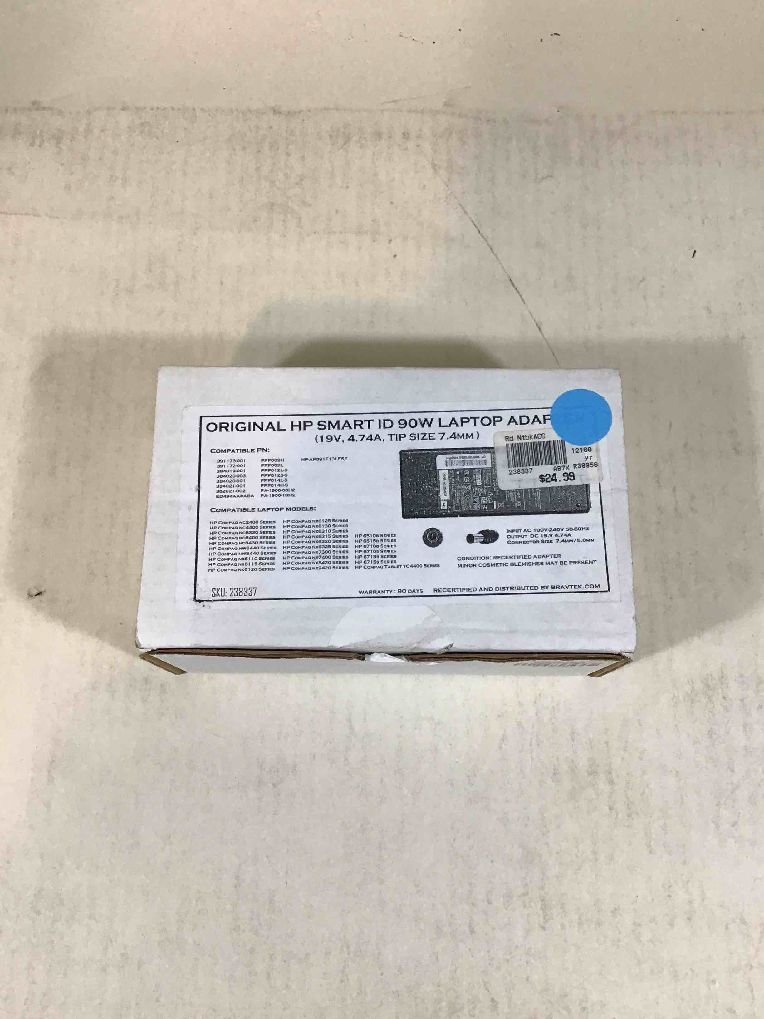 Original HP Smart ID 90W Laptop Adapter 