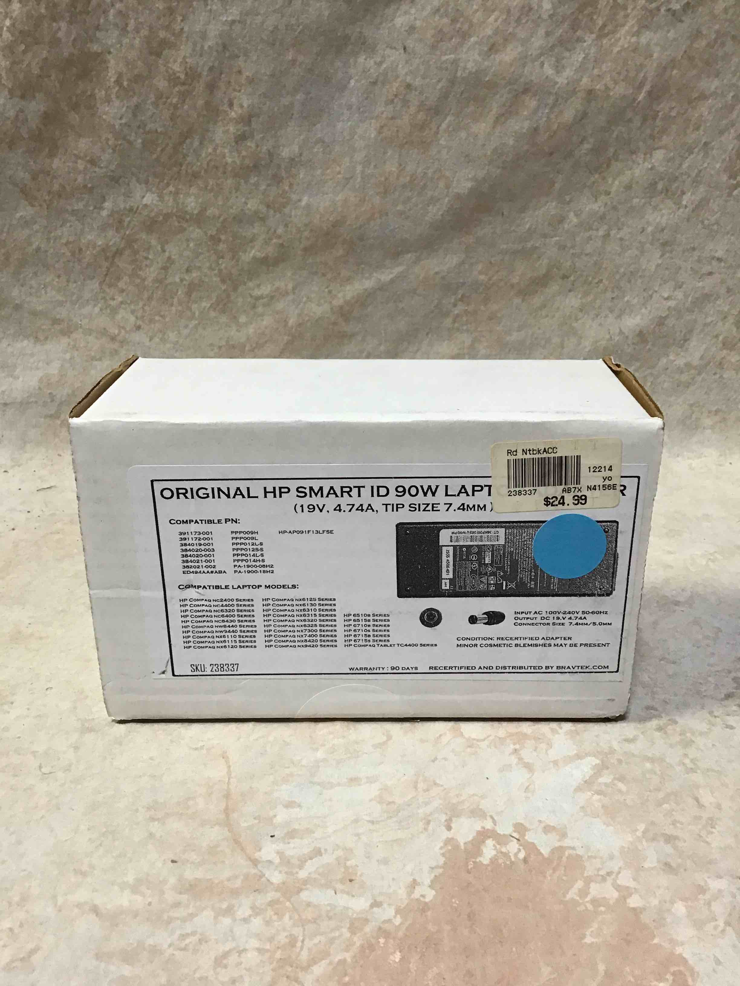 Original HP Smart ID 90W Laptop Adapter