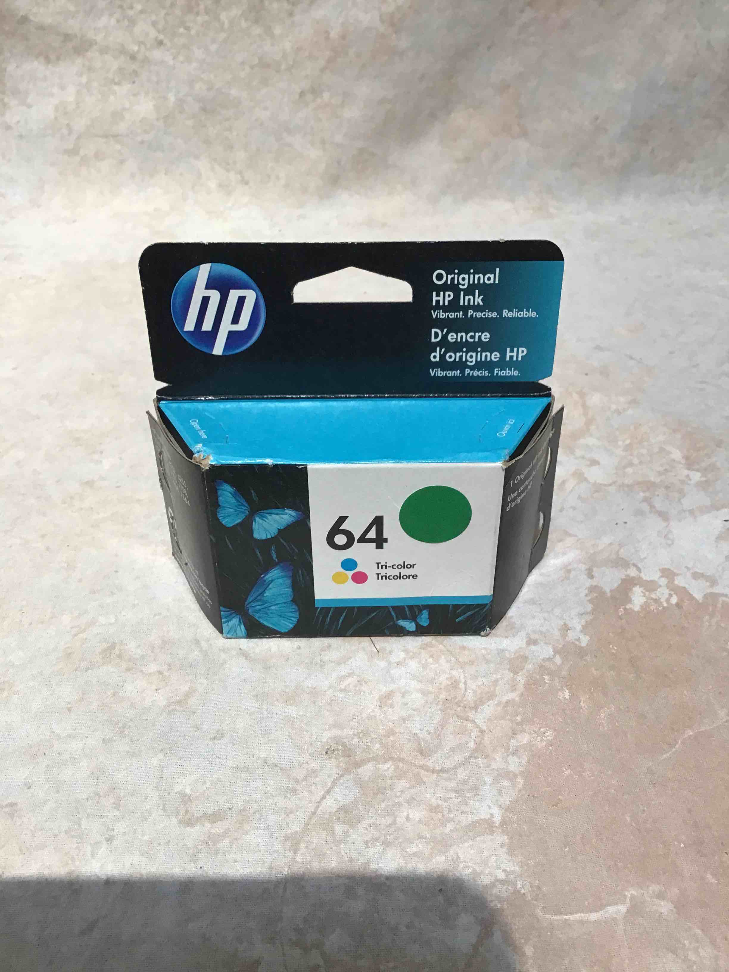 hp 64 tri-color ink cartridge | works with hp envy inspire 7950e; envy photo 6200, 7100, 7800; tango