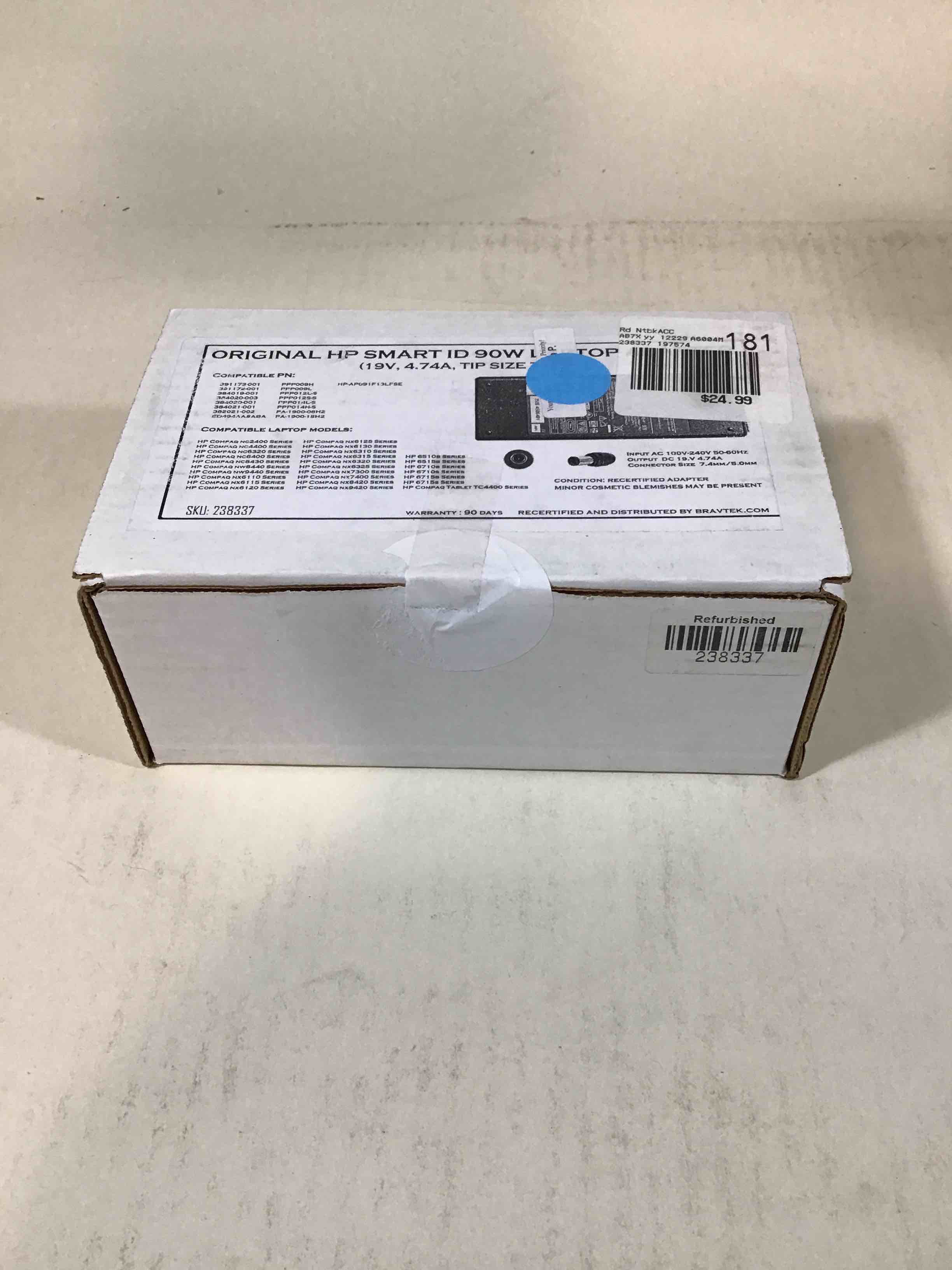 Original HP Smart ID 90W Laptop Adapter