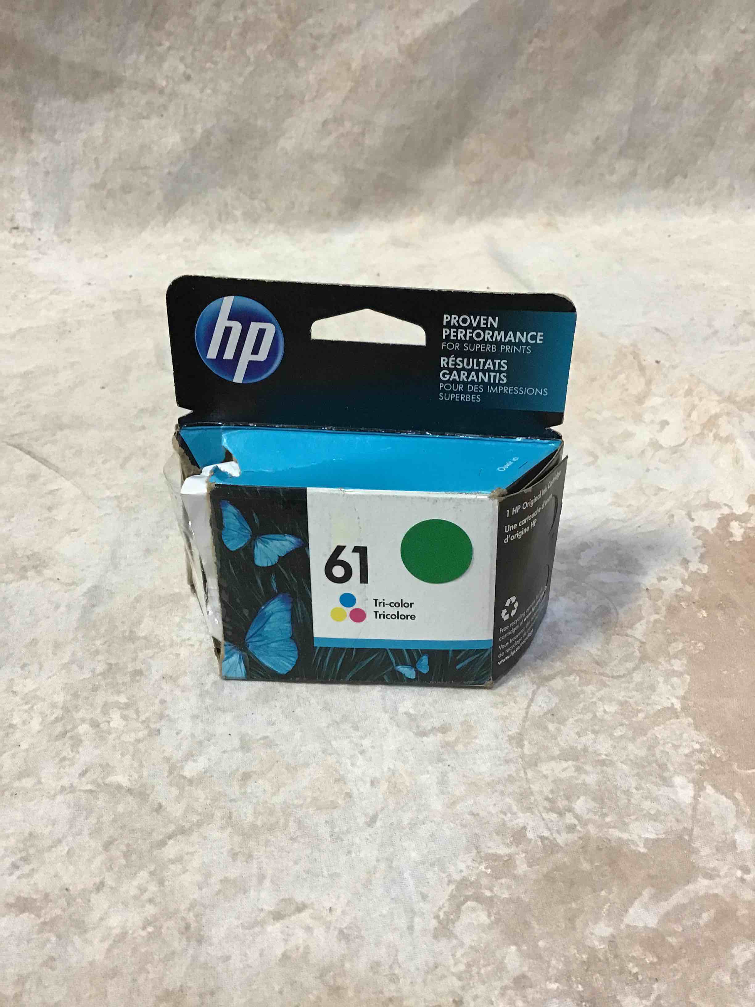 hp 61 tri-color original ink cartridge (ch562wn)