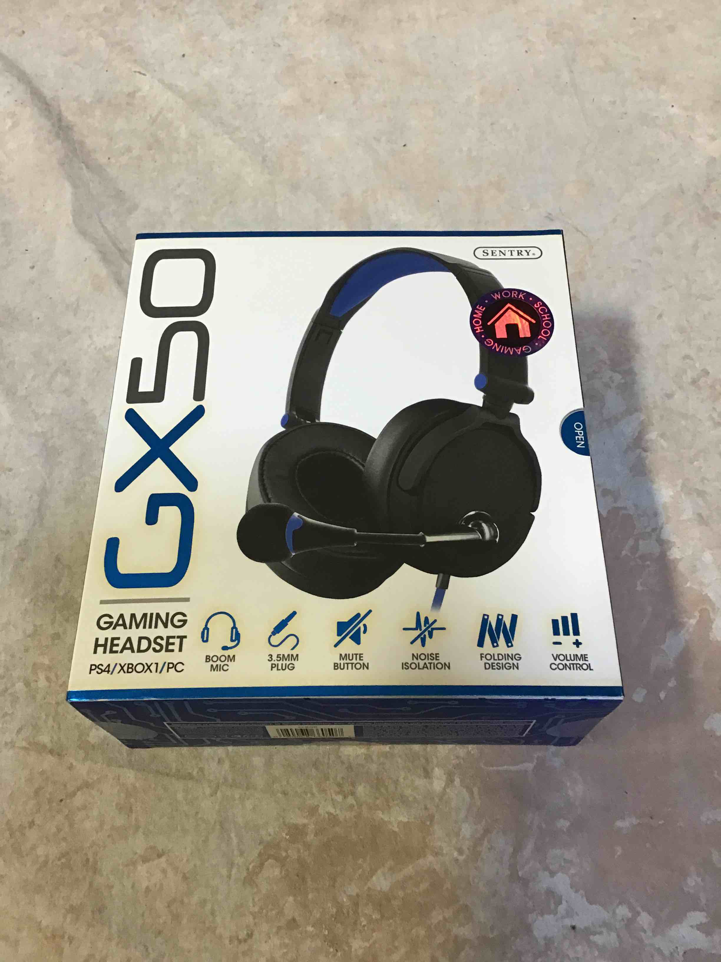 SENTRY Industries GX50 Gaming Headset for PS4 / Xbox/PC - Color May Vary (Red, Green, Blue)