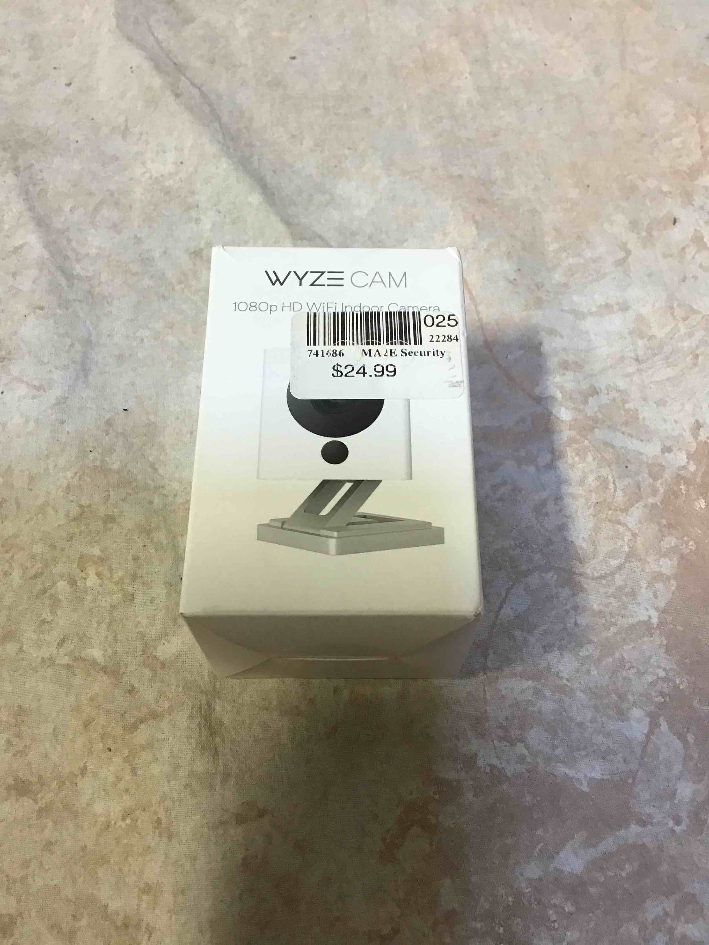 WYZE Cam v2 1080p HD Indoor WiFi Smart Home Camera with Night Vision, 2-Way Audio, Works with Alexa & the Google Assistant, White, 1-Pack