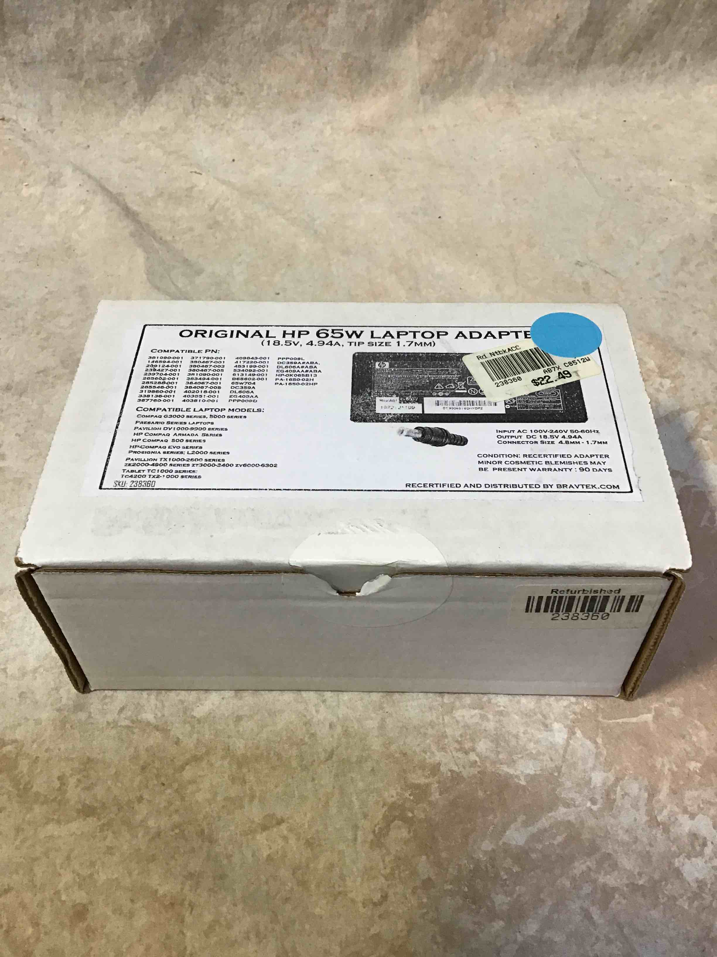 Original HP 65w Laptop Adapter 