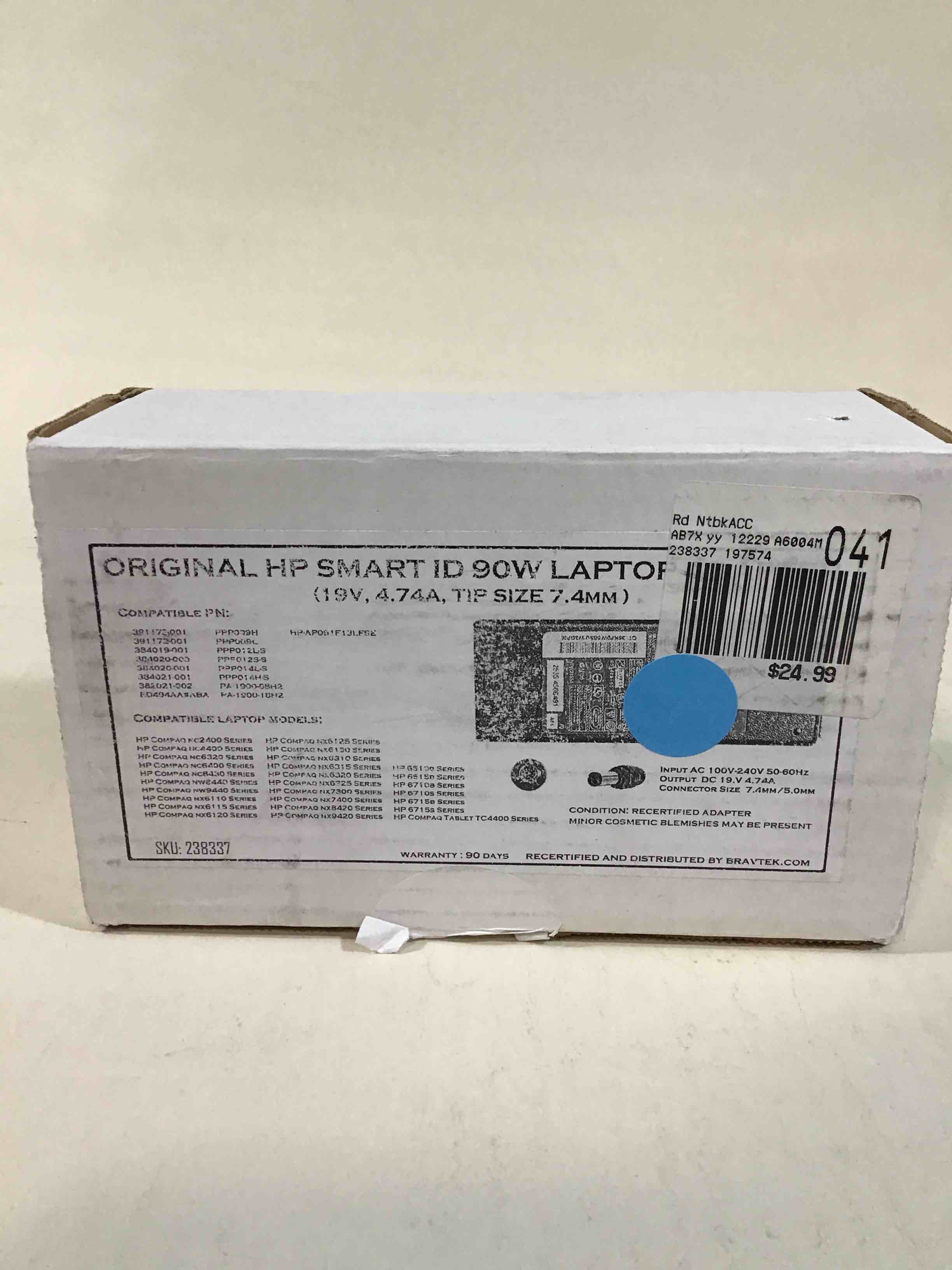Original HP Smart ID 90W Laptop Adapter 