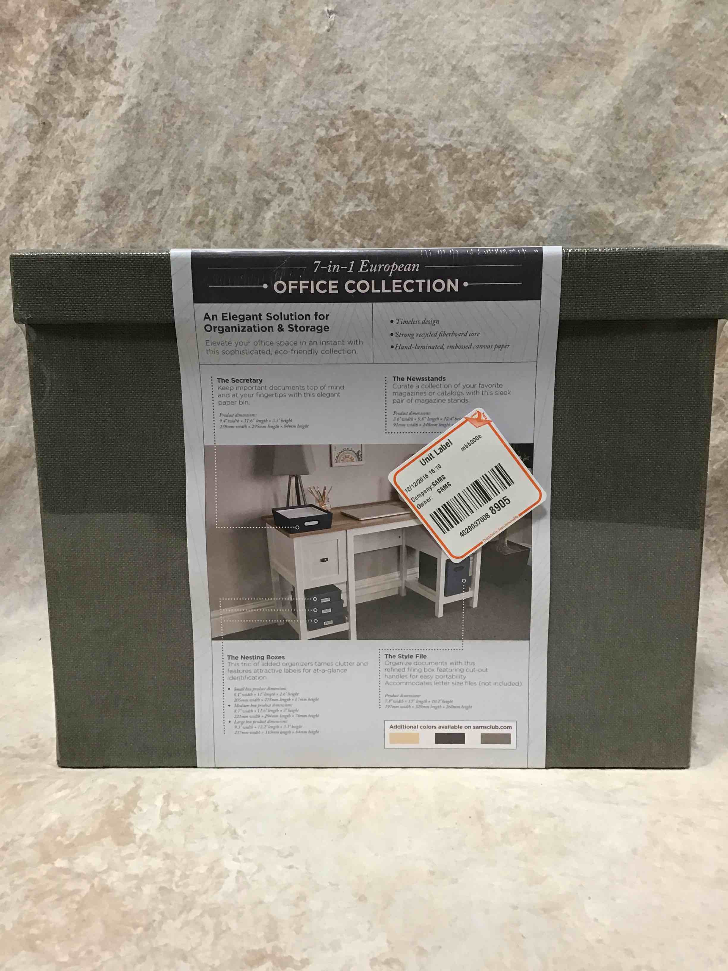 7-1 European Office Collection Boxes 