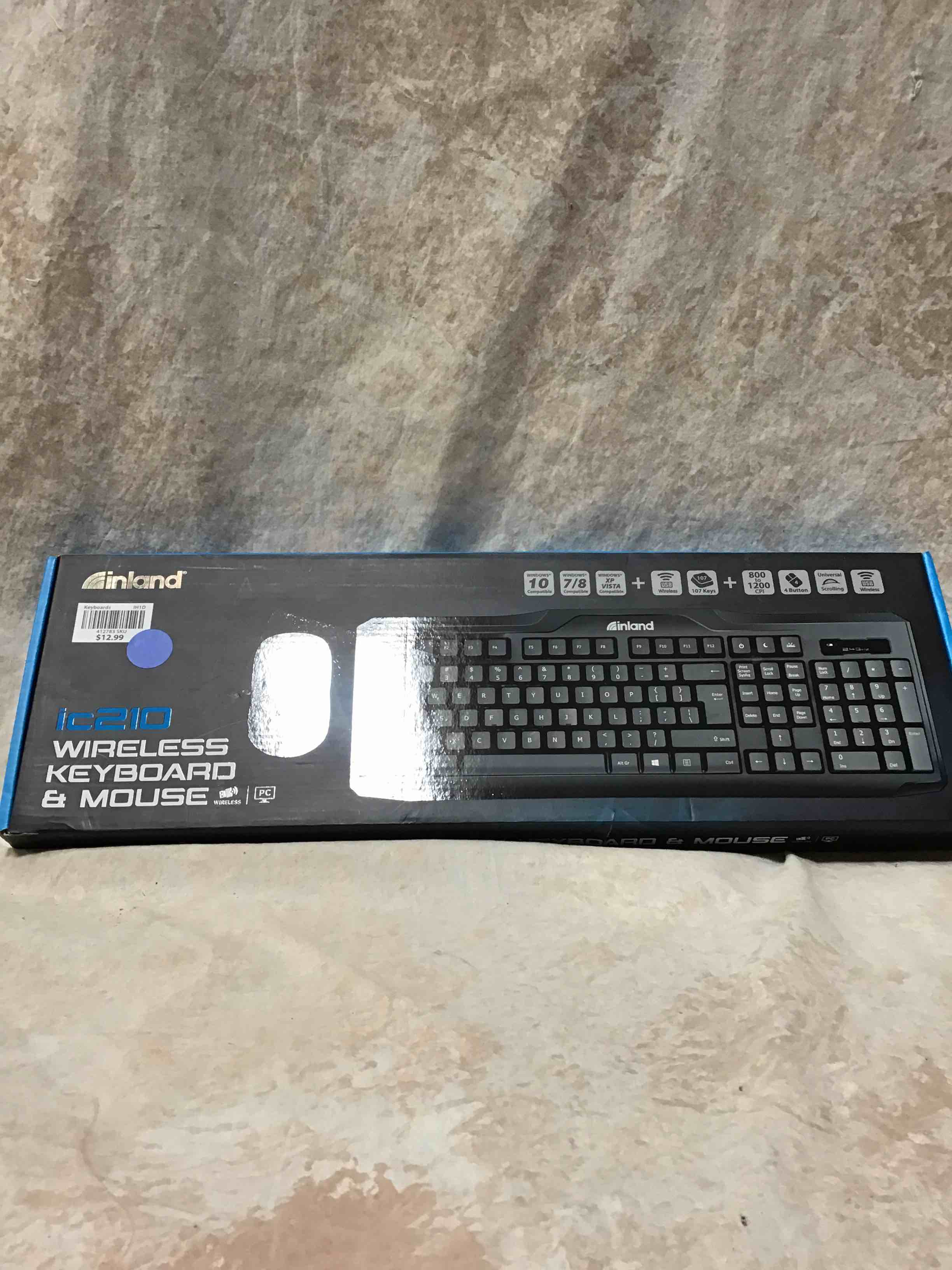 Inland IC210 Wireless Keyboard & Mouse Combo