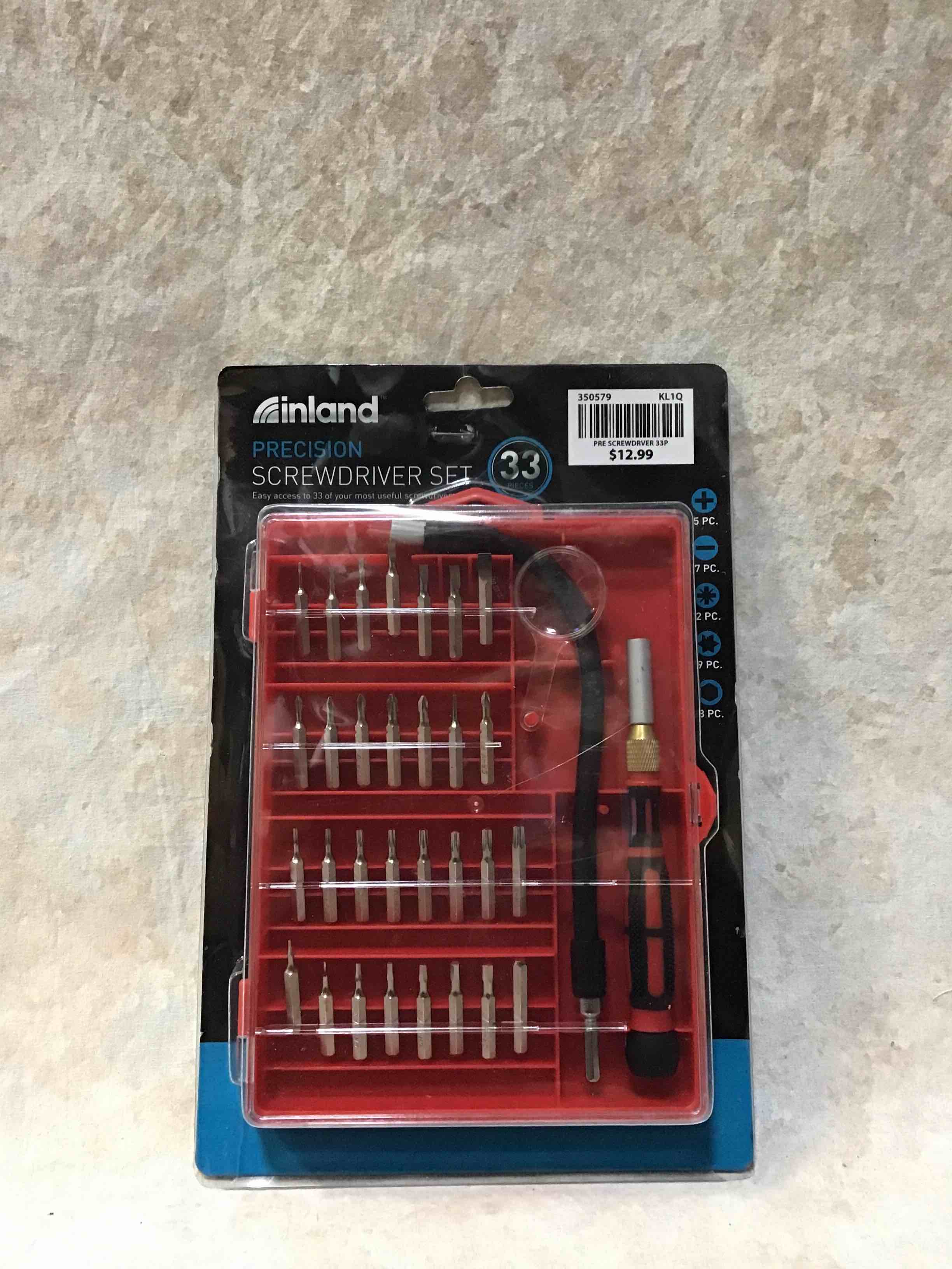 Inland Precision Screwdriver Set 33PC