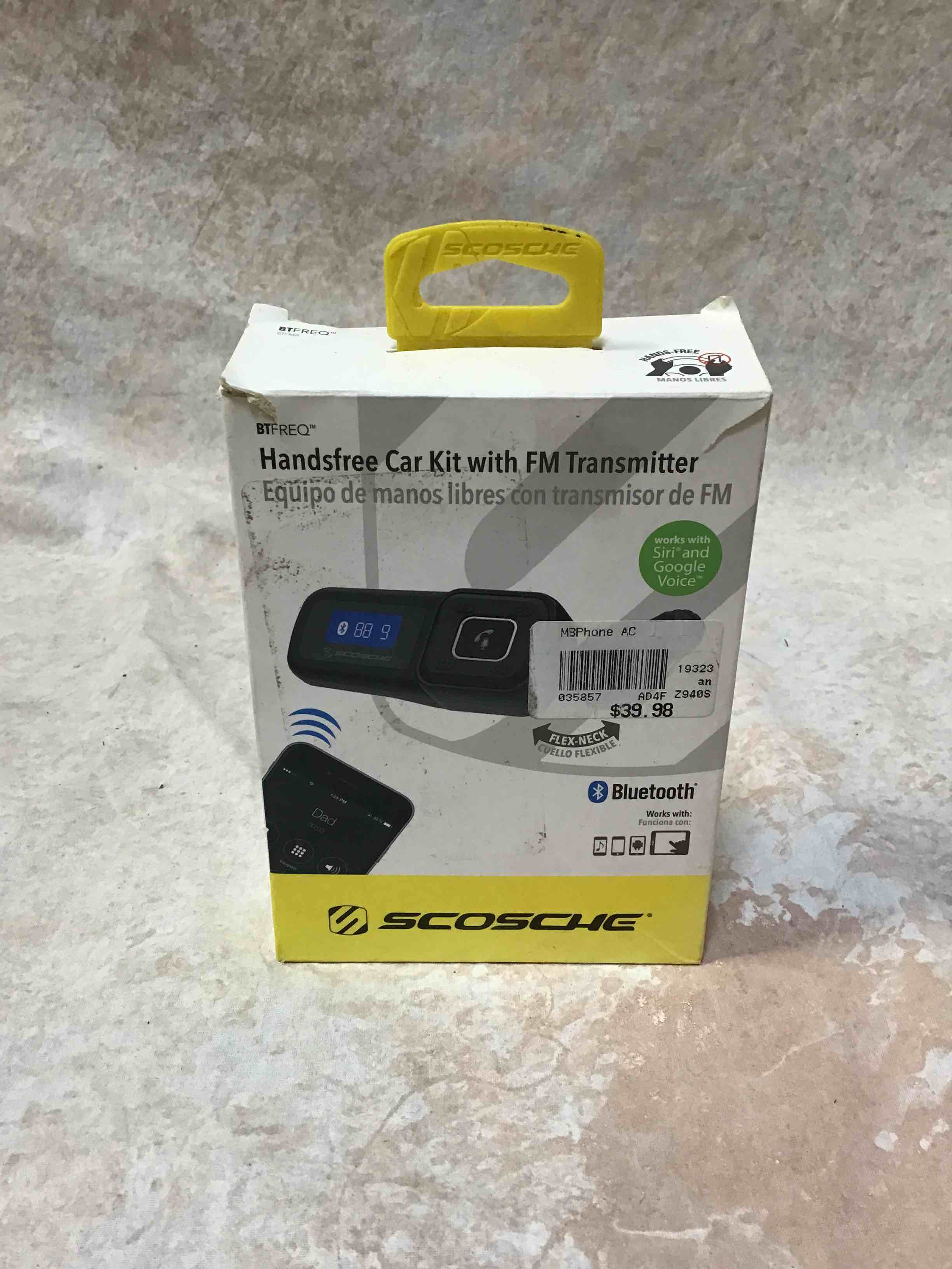 SCOSCHE BTFM Btfreq Universal Bluetooth Hands-Free Car Kit with Digital FM Transmitter and 10-Watt USB Car Charger