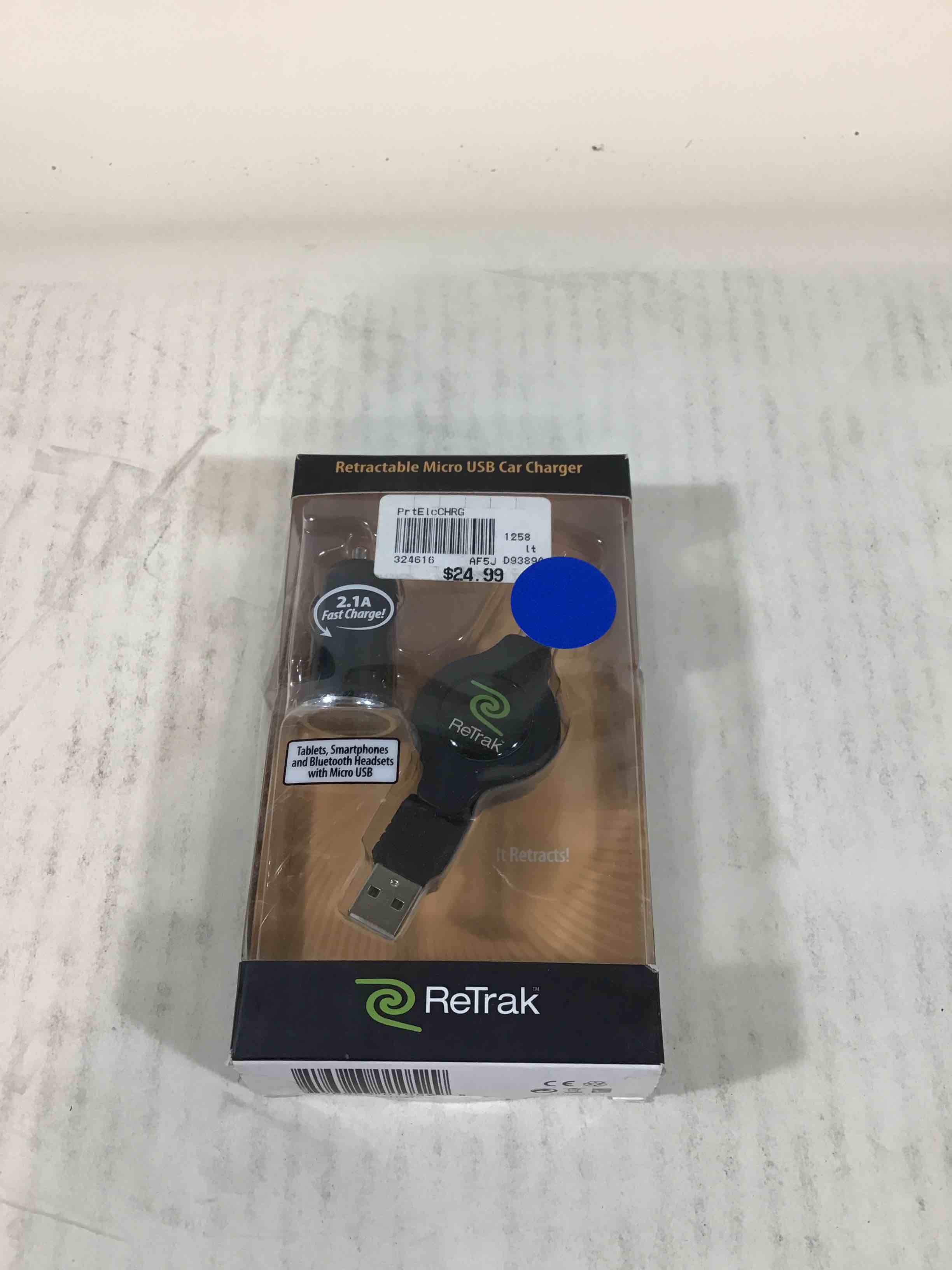 ReTrak Micro USB Car Charger 