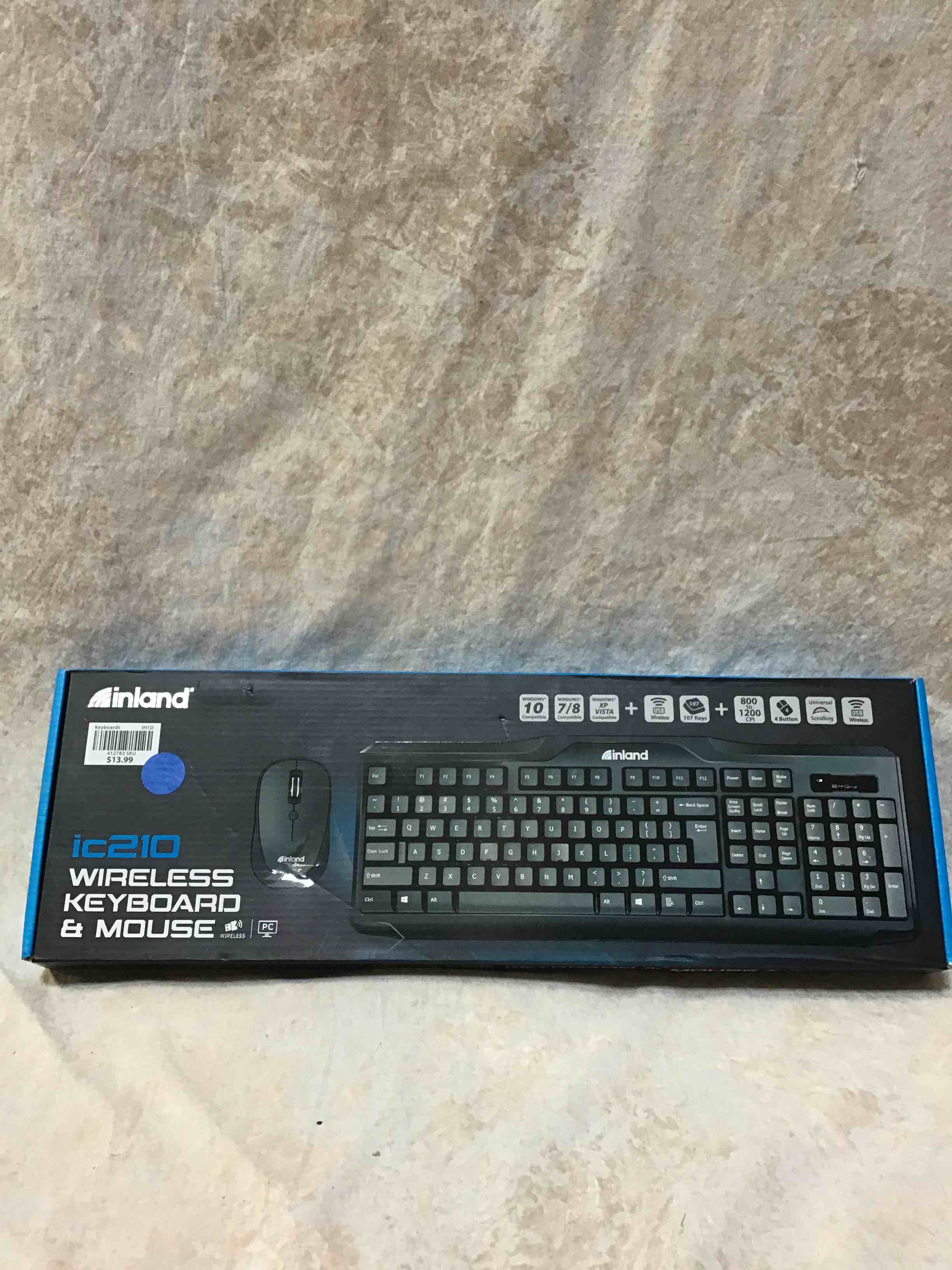 Inland IC210 Wireless Keyboard & Mouse 