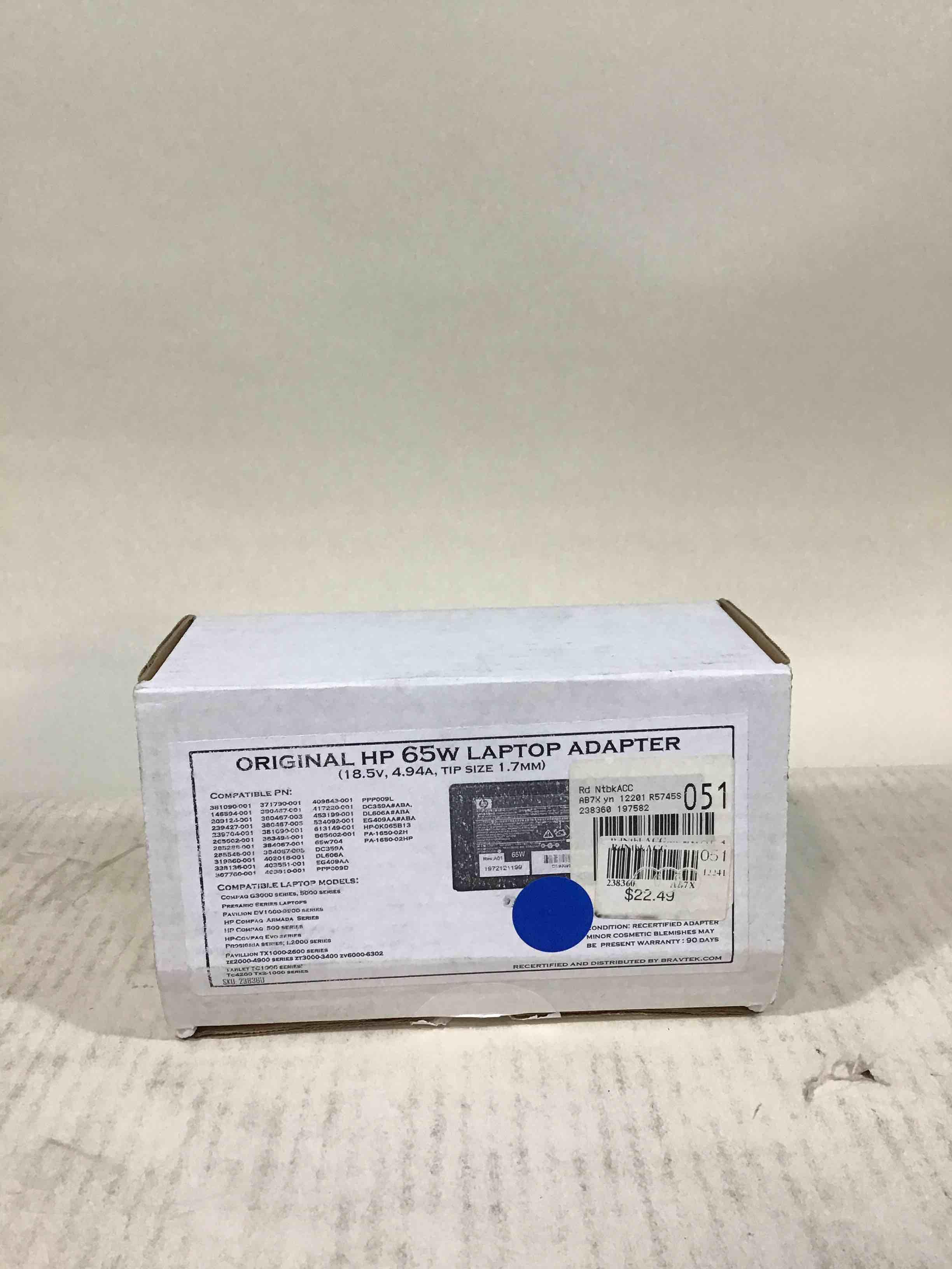 Original HP 65W Laptop Adapter