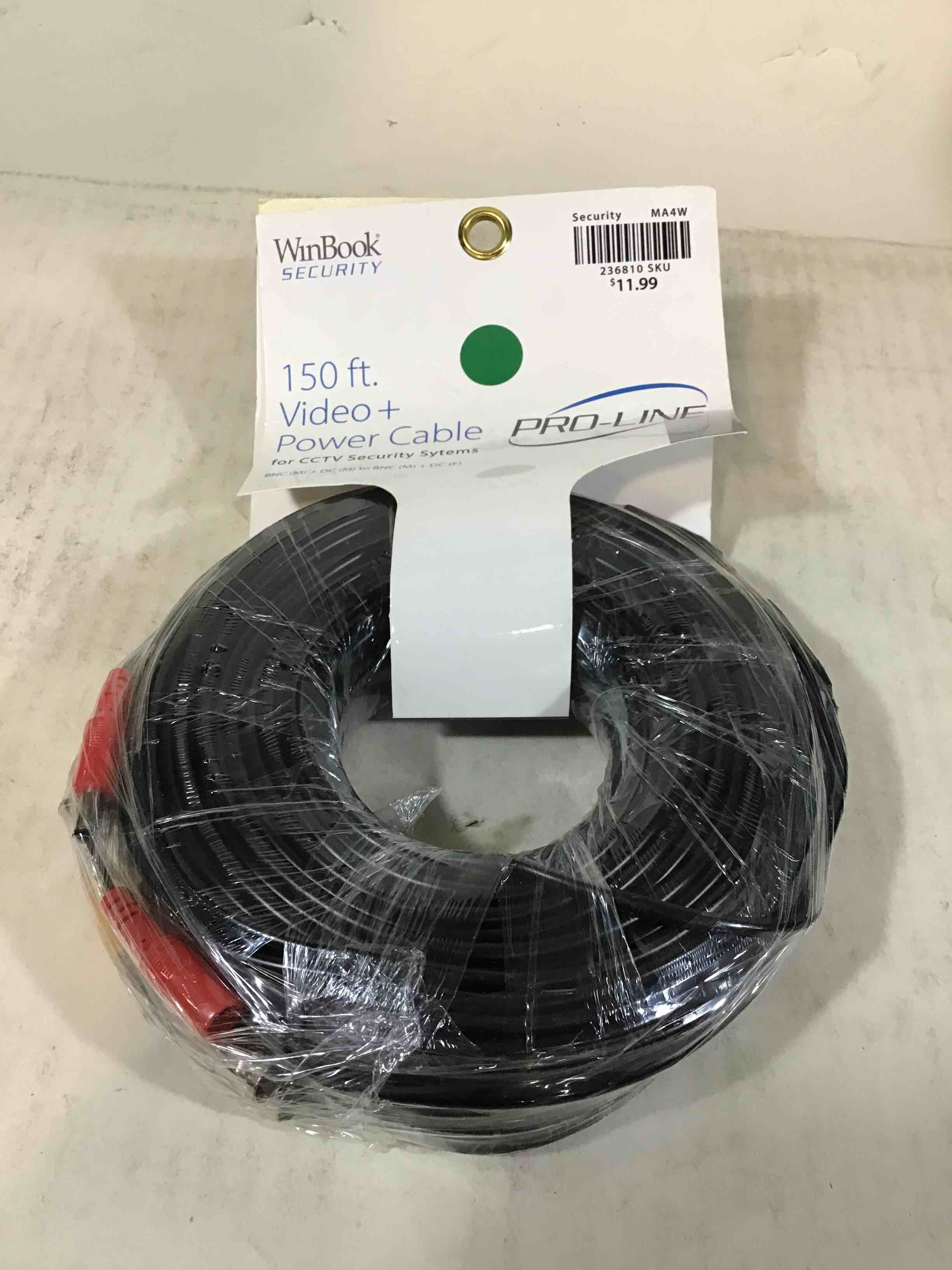 WinBook Security 150’ Video + Power Cable