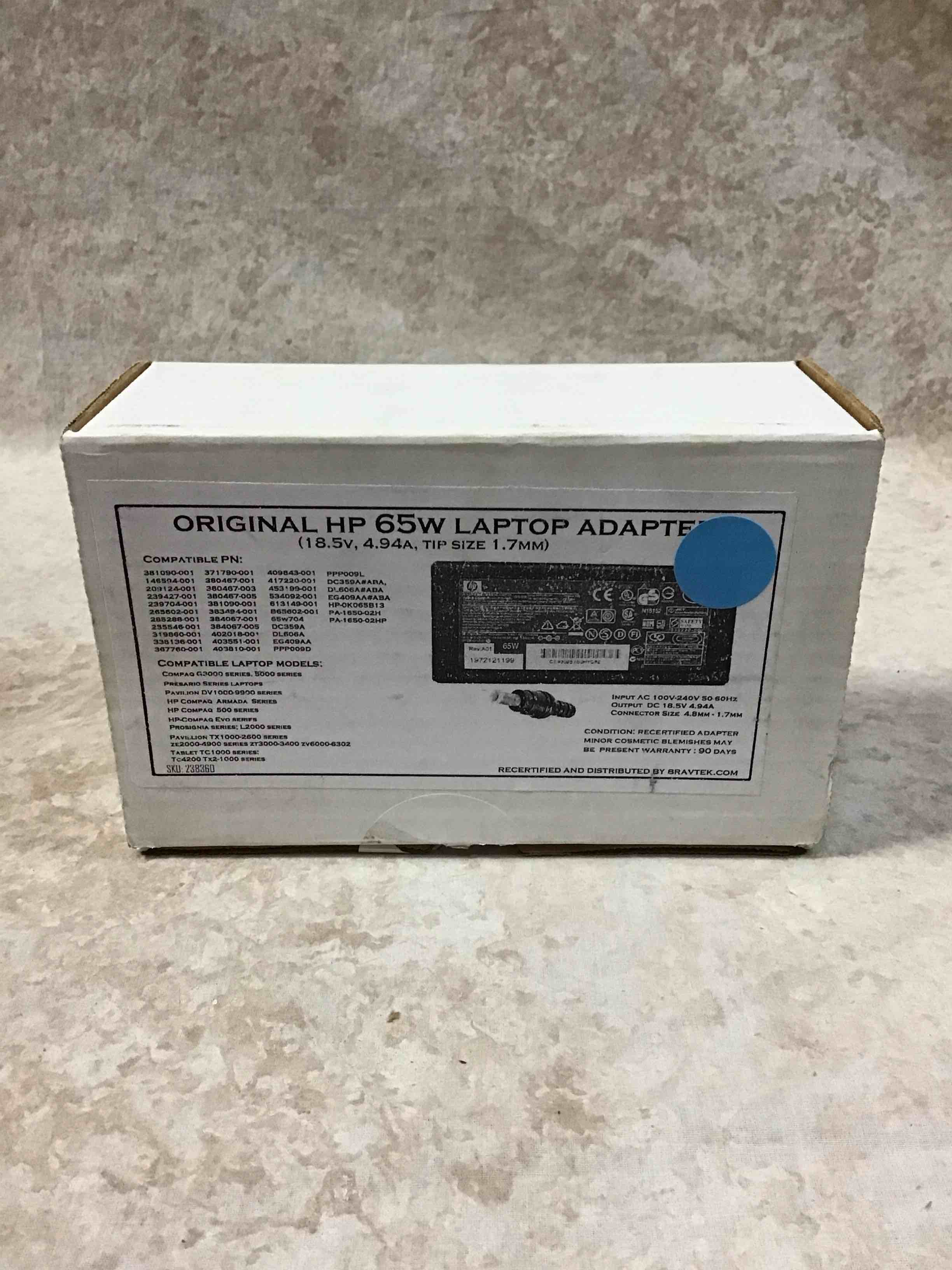 Original HP 65W Laptop Adapter 